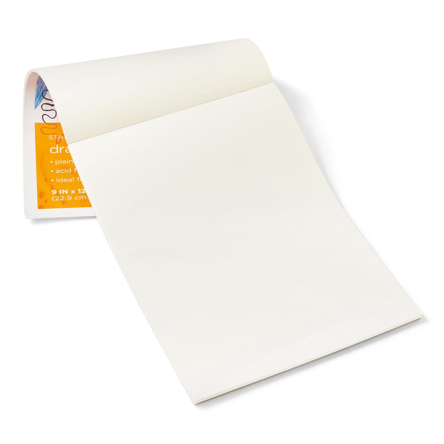 slide 4 of 4, Caliber Drawing Pad Plain White, 1 ct