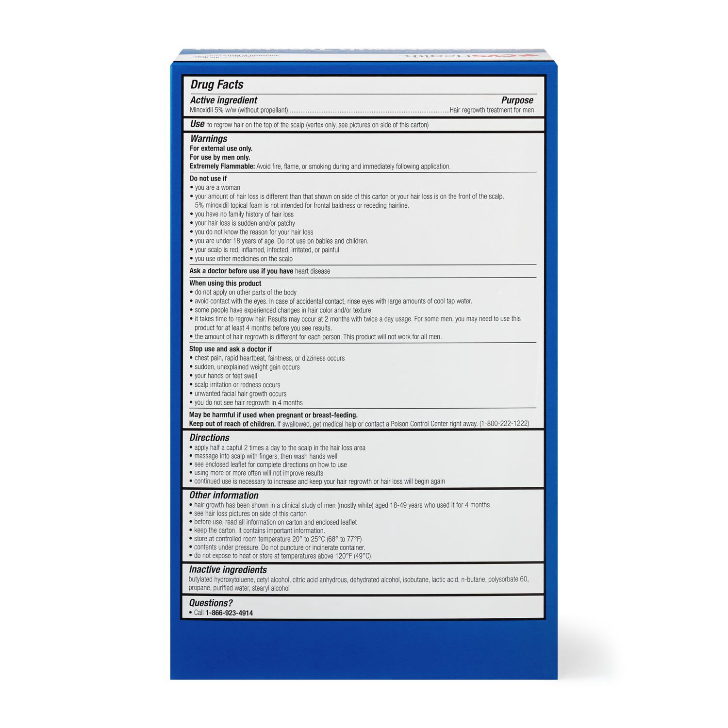 slide 6 of 6, CVS Health Men's 5% Minoxidil Foam Treatment For Hair Regrowth, 3 Month Supply, 1 ct