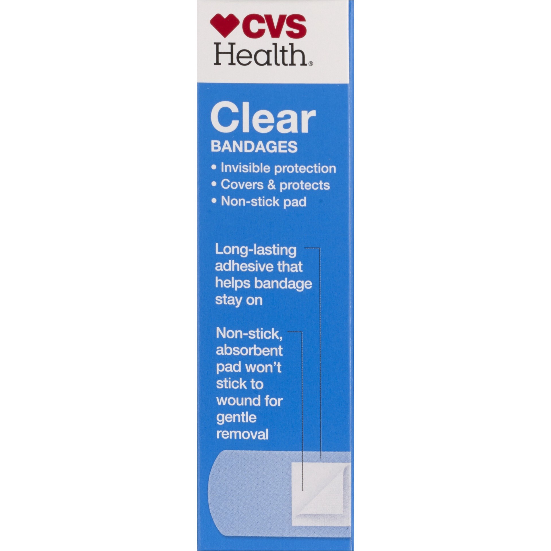 slide 2 of 10, CVS Health Clear Bandages, Assorted Sizes, 45 Ct, 1 ct