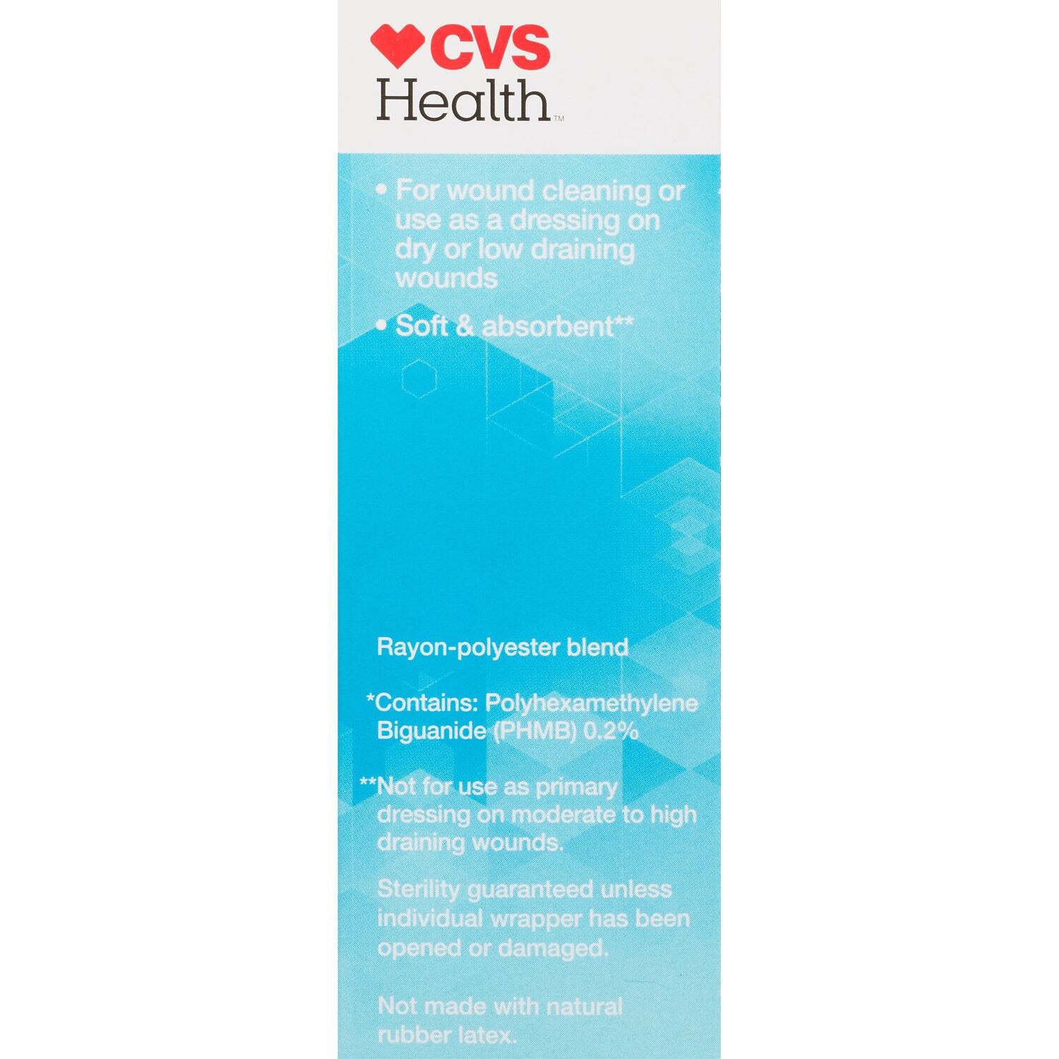 slide 2 of 4, Cvs Health Sterile Antibacterial Gauze Pads, 2 In X 2 In, 20 Ct, 1 ct