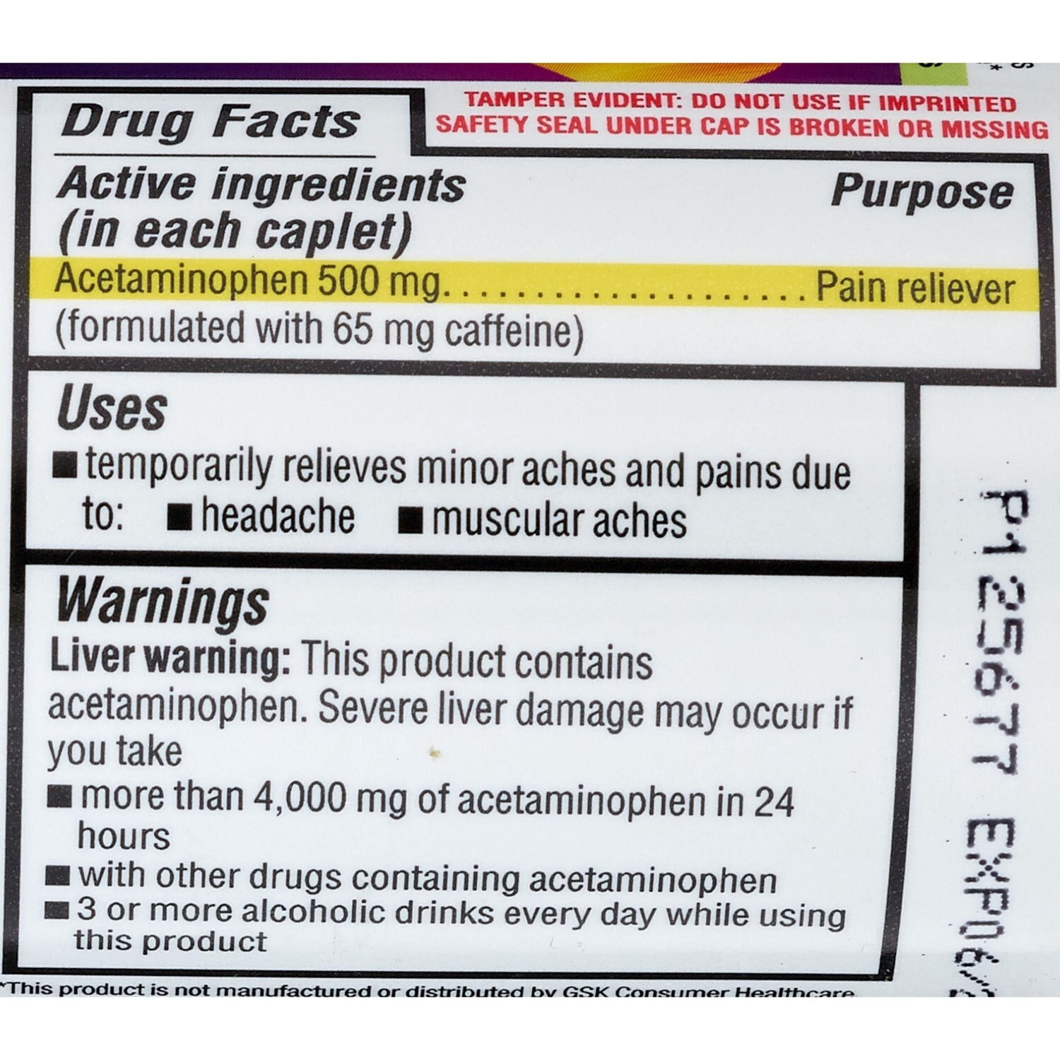 slide 5 of 8, Cvs Health Aspirin Free Tension Headache Acetaminophen & Caffeine Caplets, 100 Ct, 1 ct