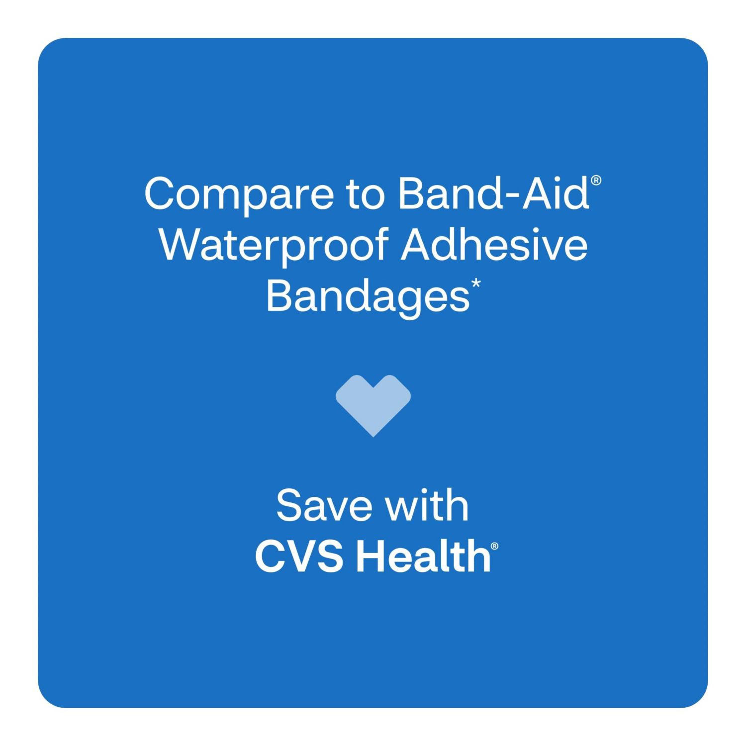 slide 10 of 11, CVS Health Waterproof Finger Bandages, One Size, 20 Ct, 1 ct