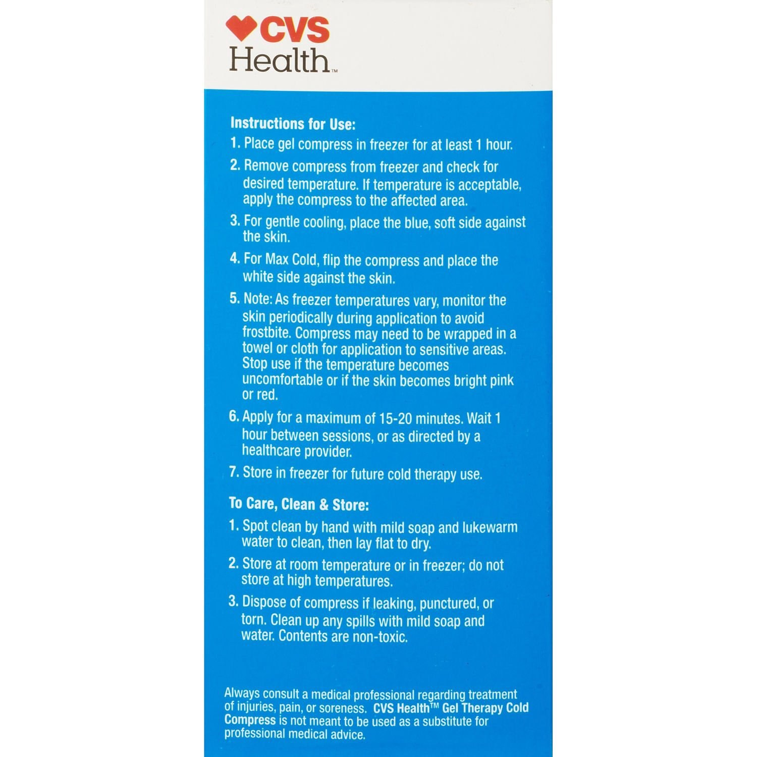 slide 2 of 4, CVS Health Gel Therapy Cold Compress Pack, S-M, 1 ct
