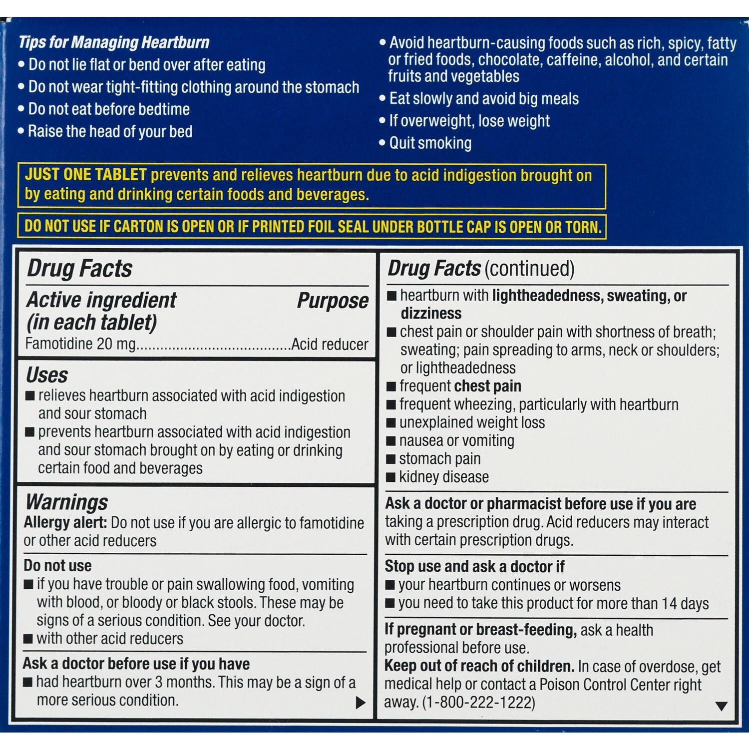 slide 3 of 3, Cvs Health Maximum Strength Acid Controller Tablets, 50 Ct, 50 ct