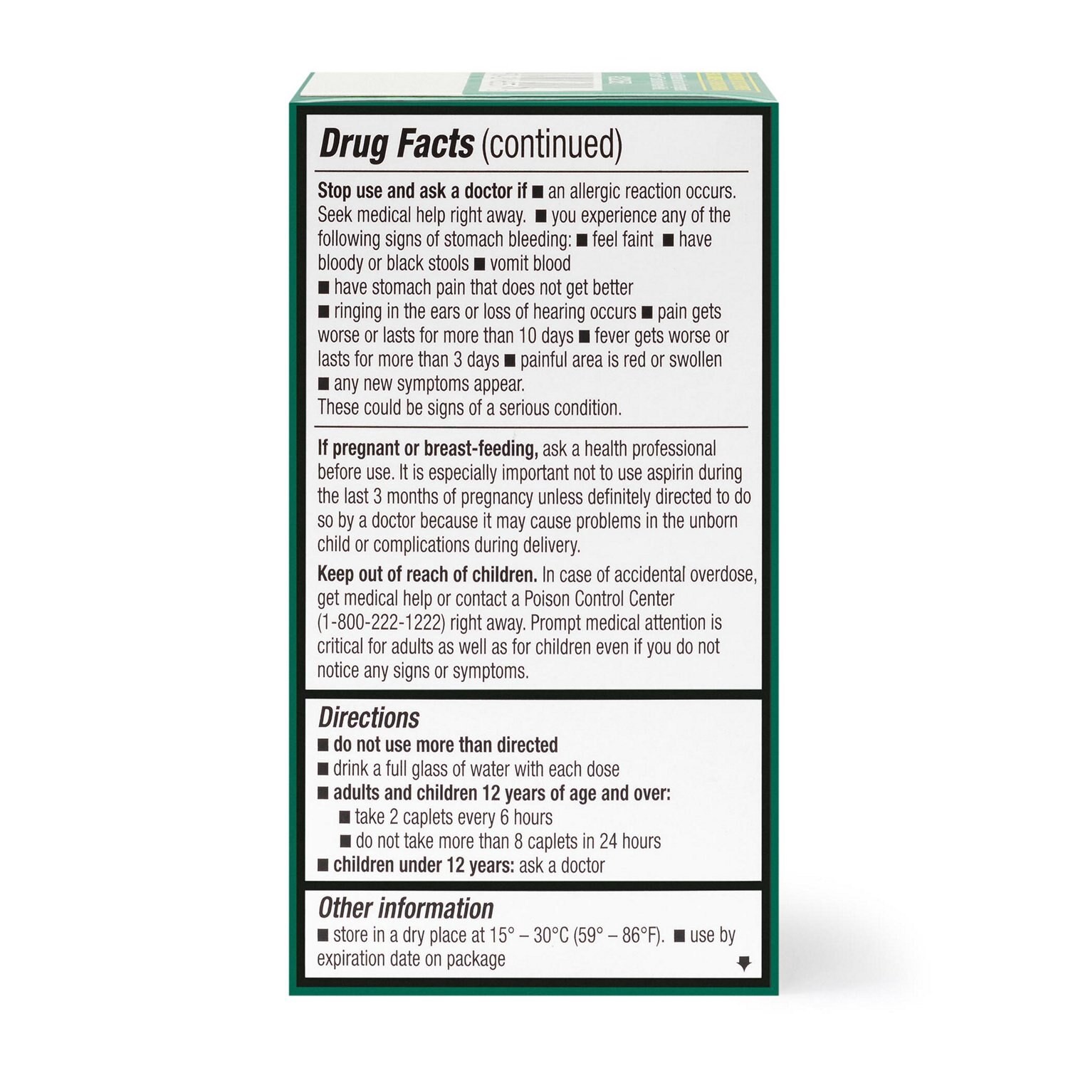 slide 5 of 7, CVS Health Extra Strength Headache Relief Acetaminophen, Aspirin (Nsaid) & Caffeine Caplets, 50 Ct, 1 ct