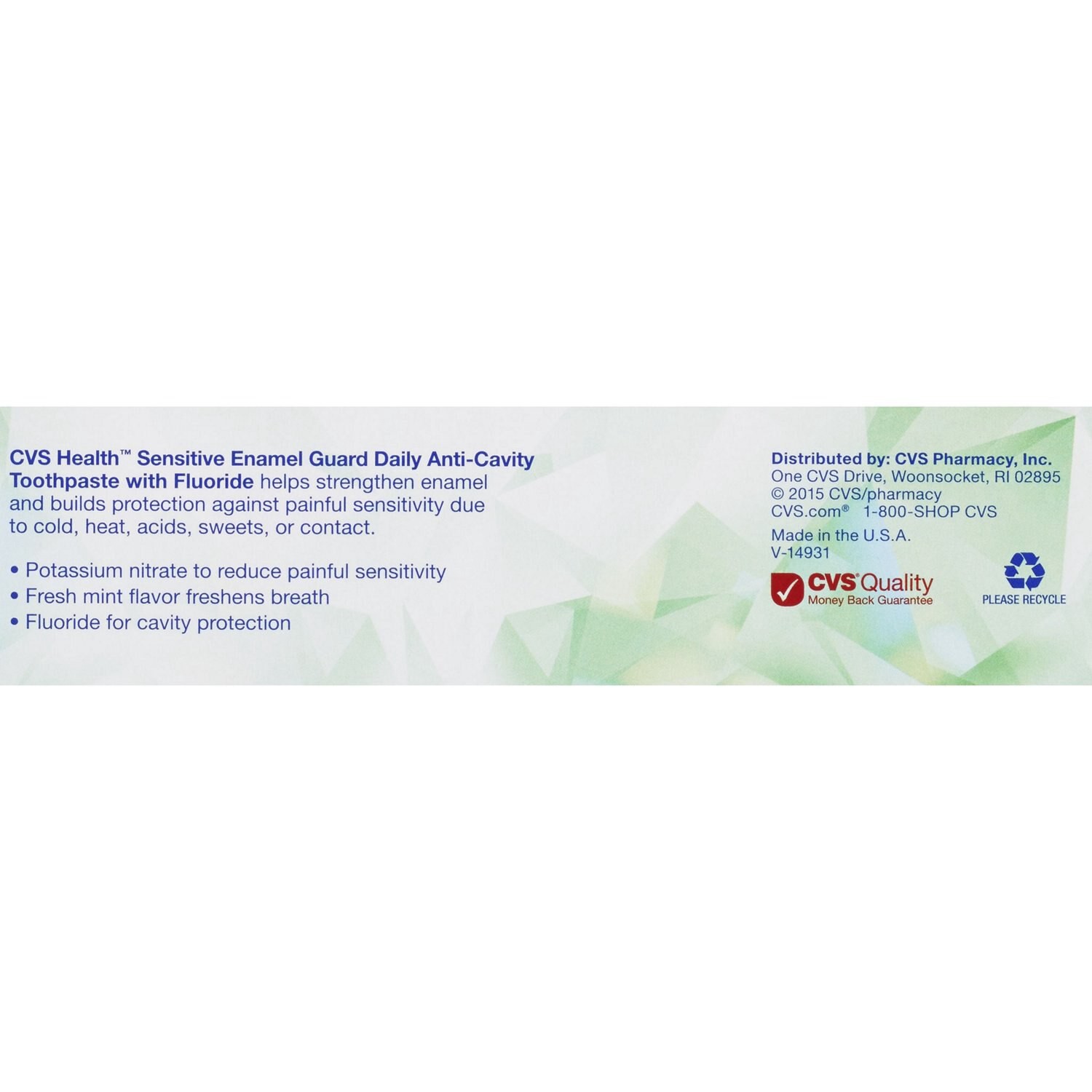 slide 4 of 5, CVS Health Enamel Guard Fluoride Toothpaste, Daily Protection, Mint, 4 Oz, 1 ct