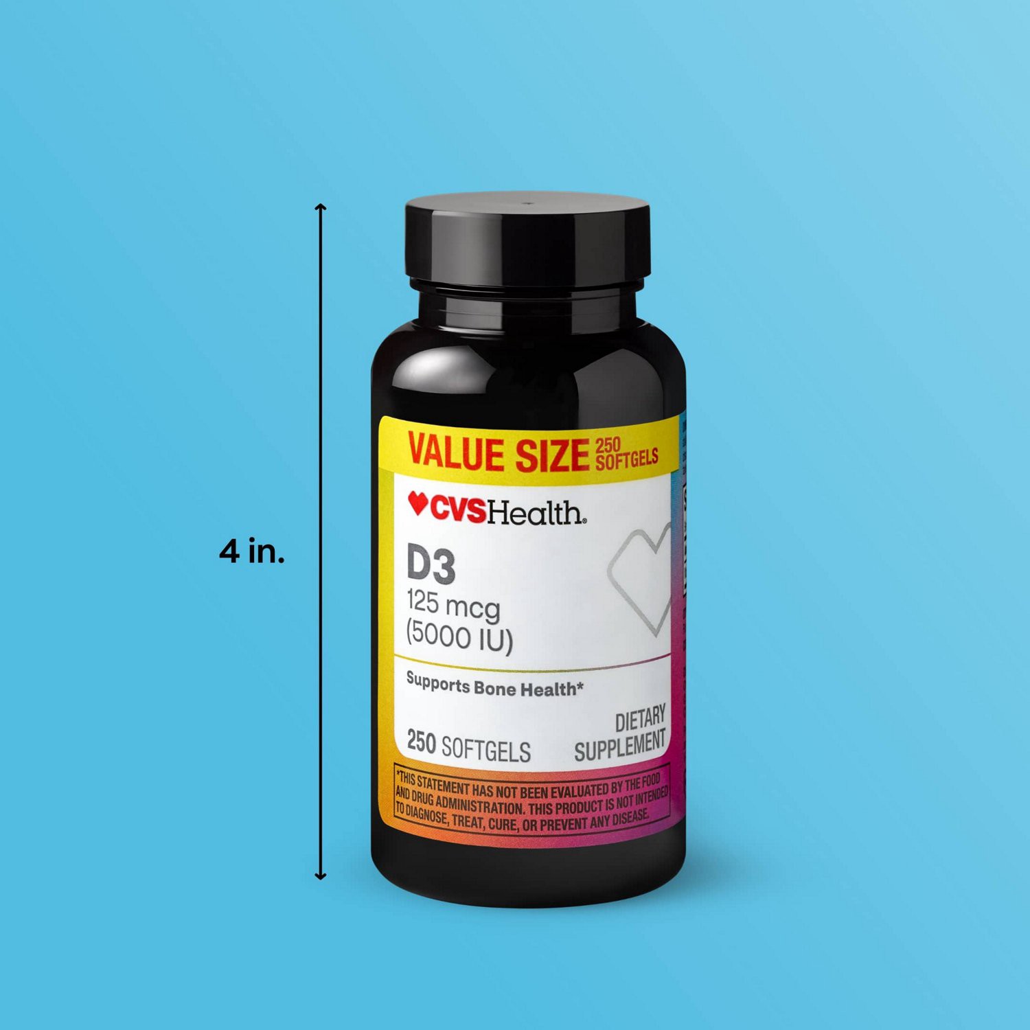 slide 3 of 10, Cvs Health D3 Softgels, 250 Ct, 1 ct