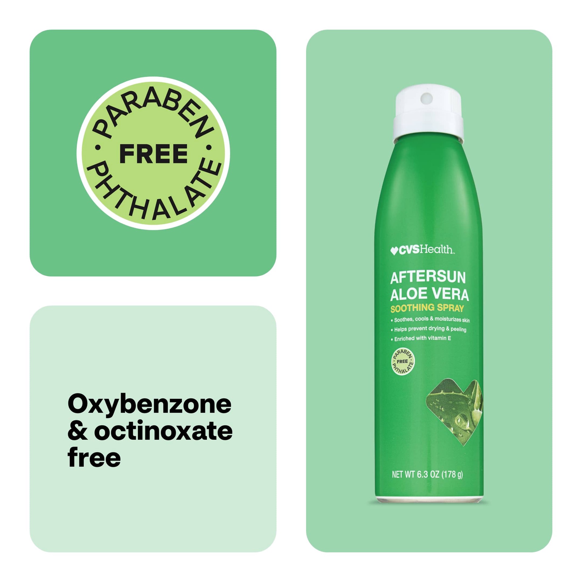 slide 3 of 7, CVS Health Aftersun Aloe Vera Soothing Spray, 6 Oz, 1 ct