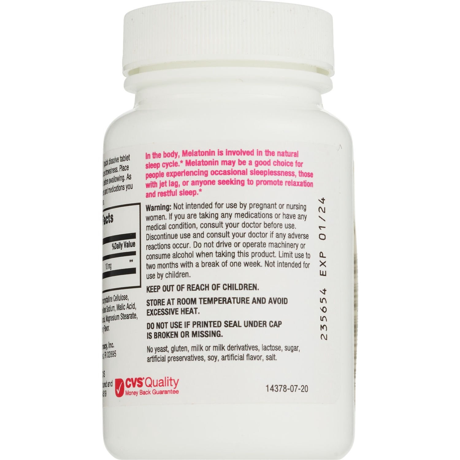 slide 2 of 5, CVS Health Quick Dissolve Melatonin Tablets, 120 Ct, 1 ct