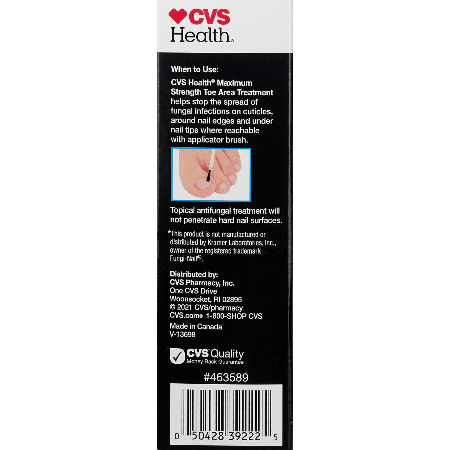 slide 3 of 6, CVS Health Maximum Strength Antifungal Toe Area Liquid Treatment, 1 Fl Oz, 1 ct