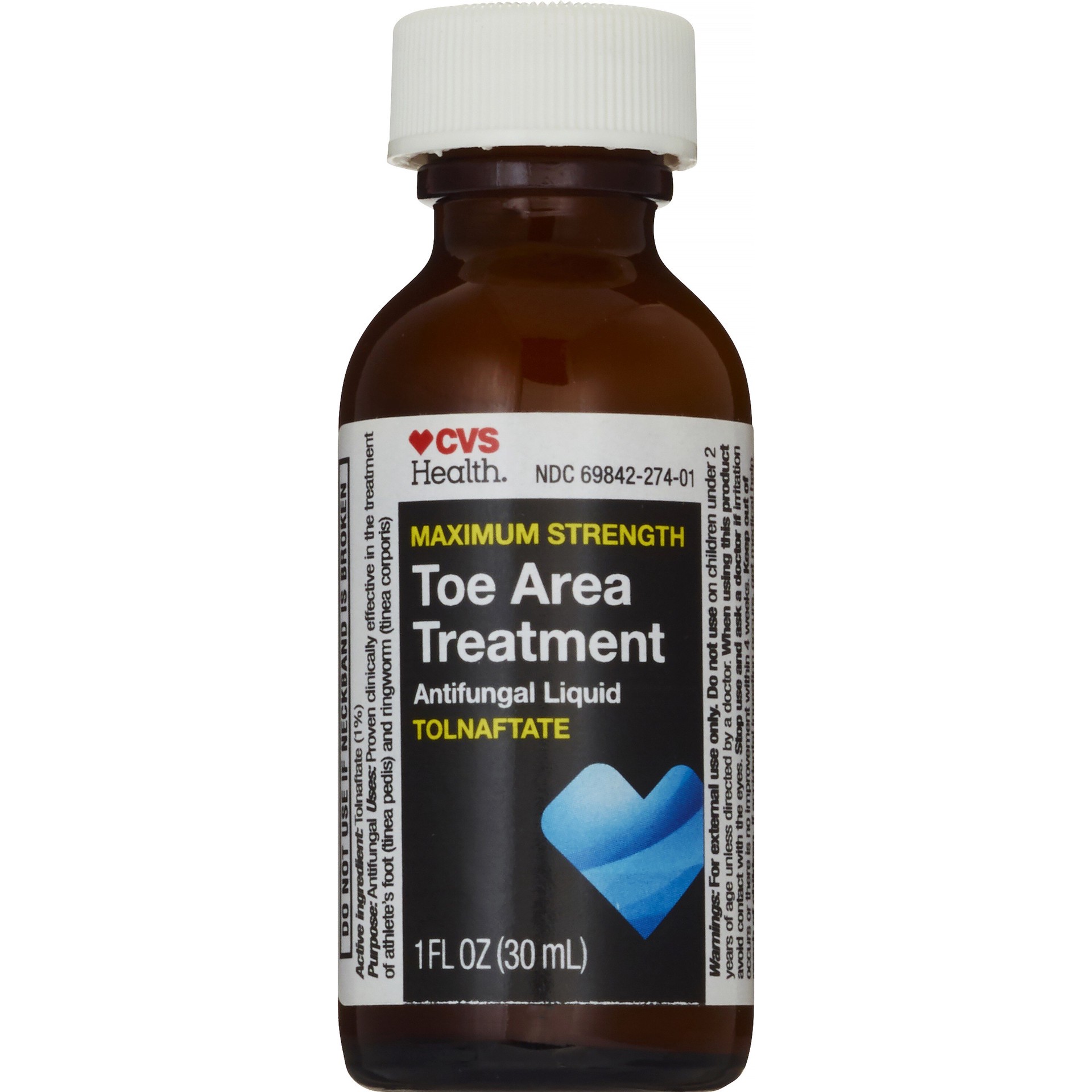 slide 2 of 6, CVS Health Maximum Strength Antifungal Toe Area Liquid Treatment, 1 Fl Oz, 1 ct