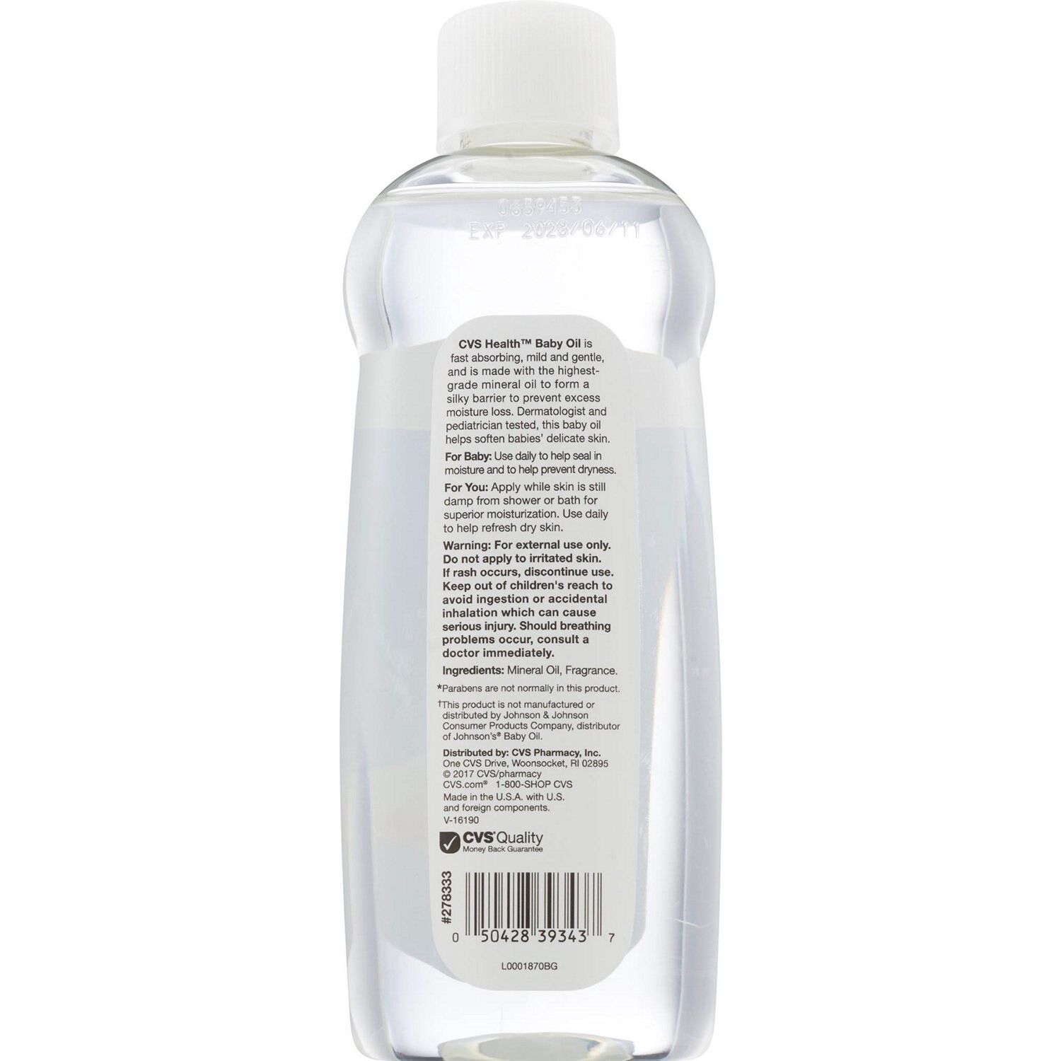 slide 2 of 2, CVS Health Baby Oil, 14 Oz, 1 ct