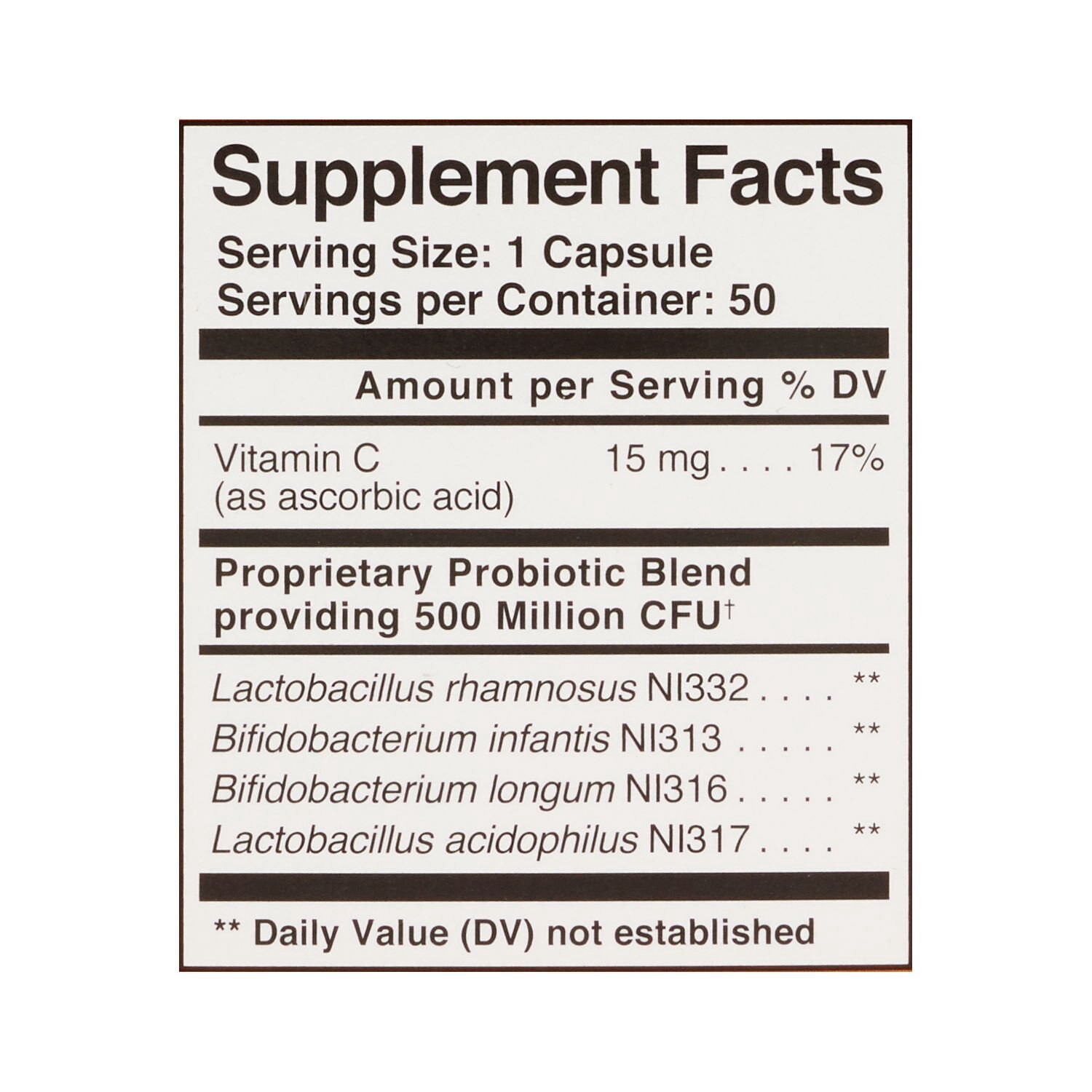 slide 4 of 4, CVS Health Cvs Digestive Probiotic Capsules, 50 Ct, 1 ct