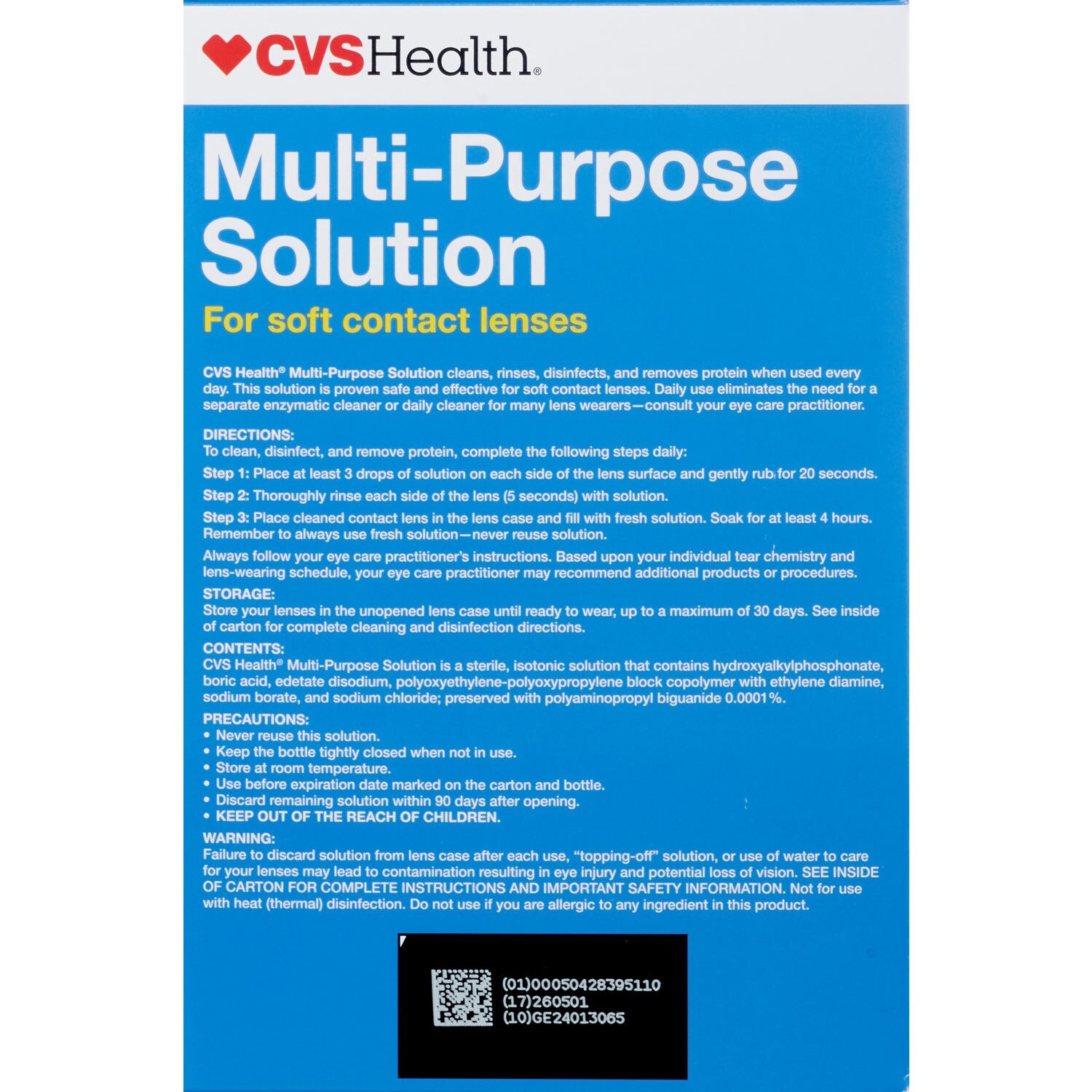 slide 4 of 4, CVS Health Multi-Purpose Solution Twin Pack, 1 ct