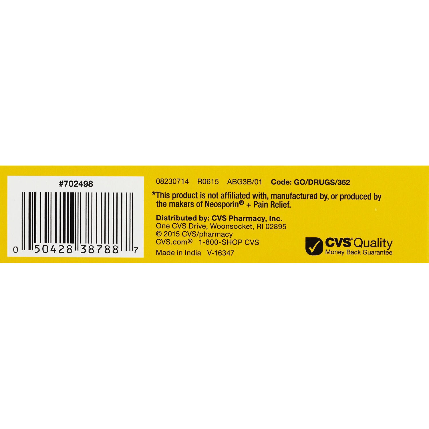 slide 5 of 13, CVS Health Triple Antibiotic & Pain Relief Maximum Strength Ointment, 1 Oz, 1 ct