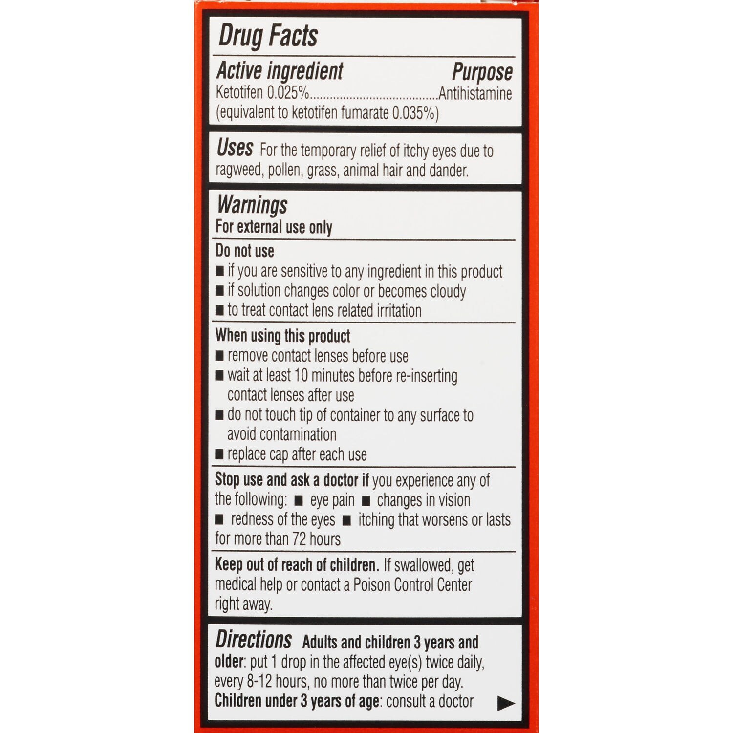 slide 7 of 8, CVS Health Eye Itch Relief Antihistamine Eye Drops, 1 Pack, 1 ct