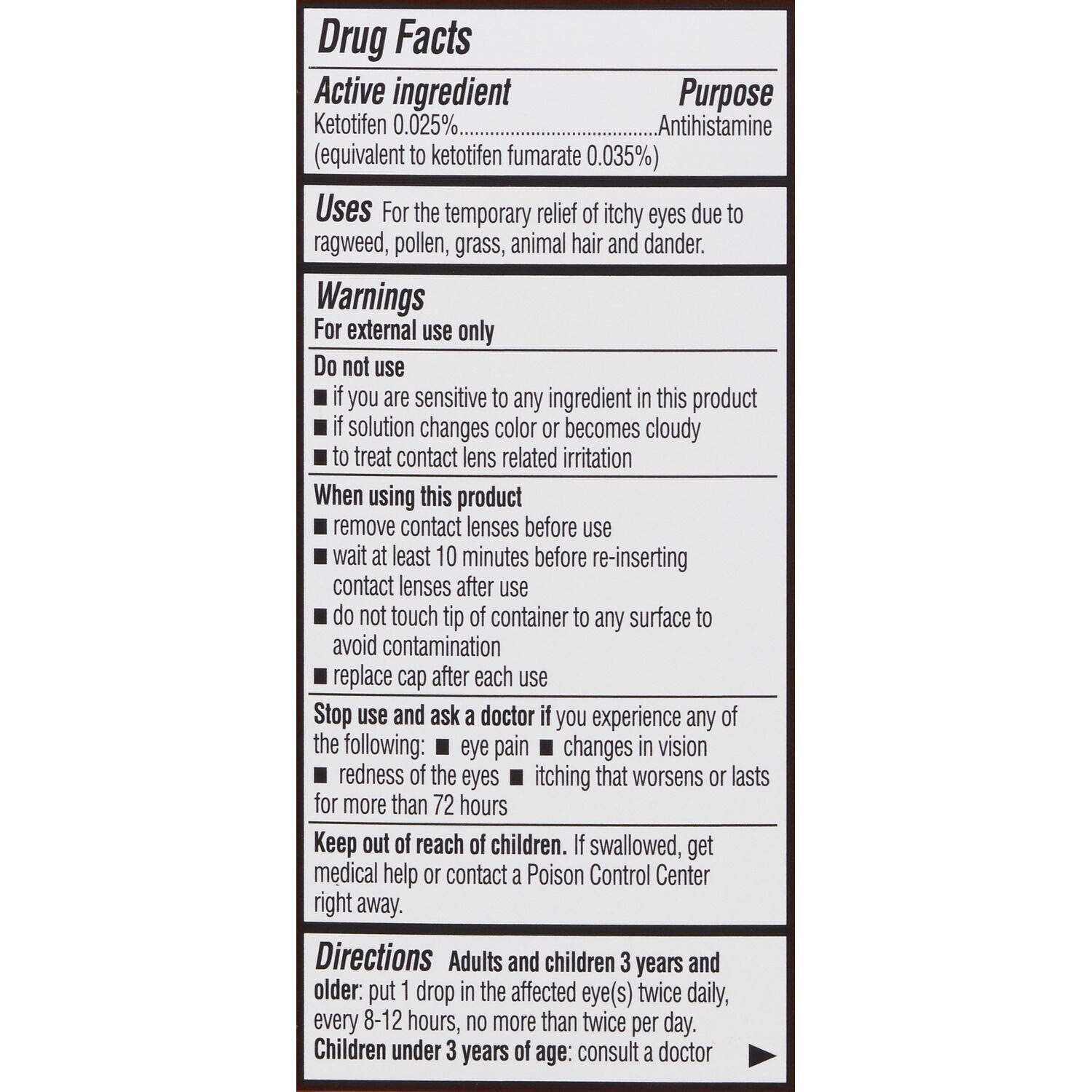 slide 8 of 8, CVS Health Eye Itch Relief Antihistamine Eye Drops, 1 Pack, 1 ct