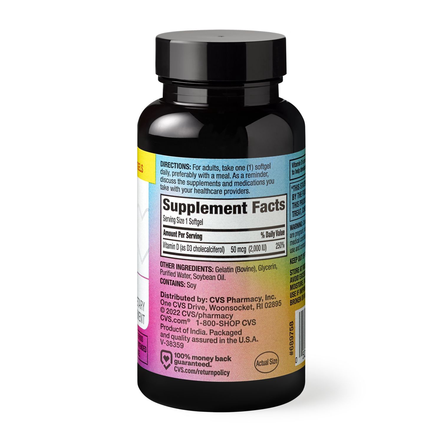 slide 3 of 4, Cvs Health Vitamin D3 2000Iu Softgels, 300 Ct, 1 ct