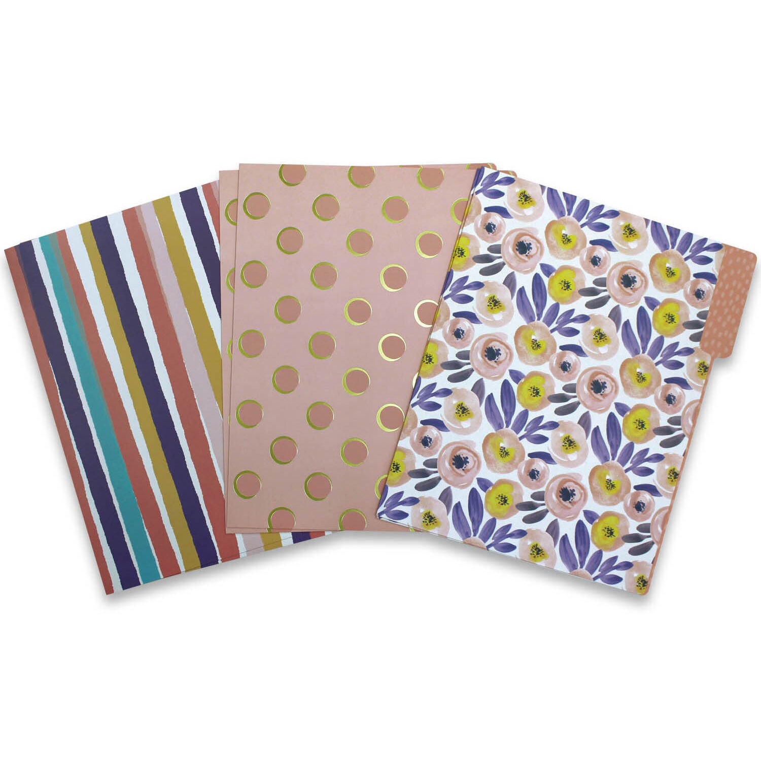 slide 5 of 6, Caliber File Folder Set (Letter Size) Assorted Styles, 6 Ct, 1 ct