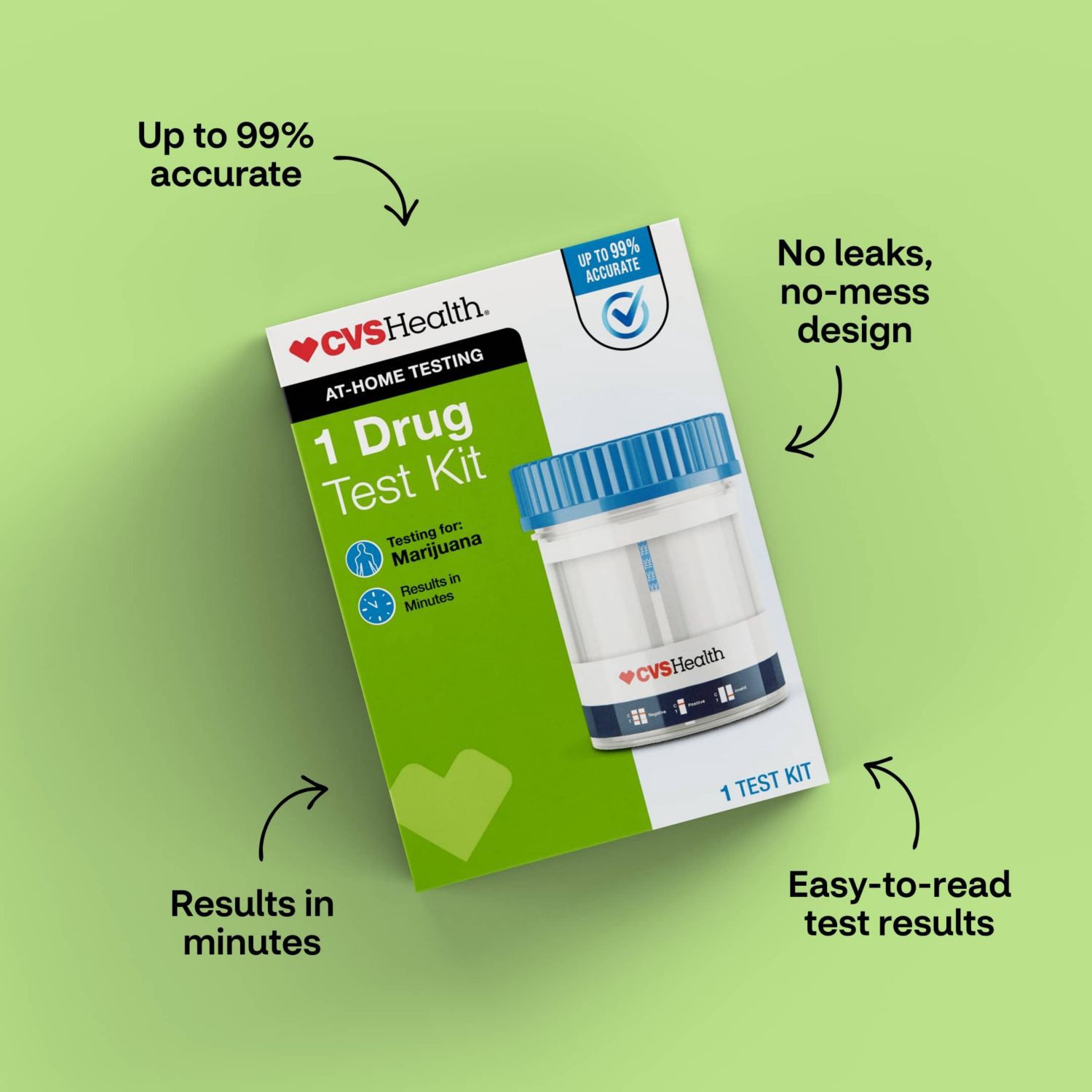 slide 6 of 11, CVS Health Home Drug Test Kit, Marijuana, 1 Pack, 1 ct