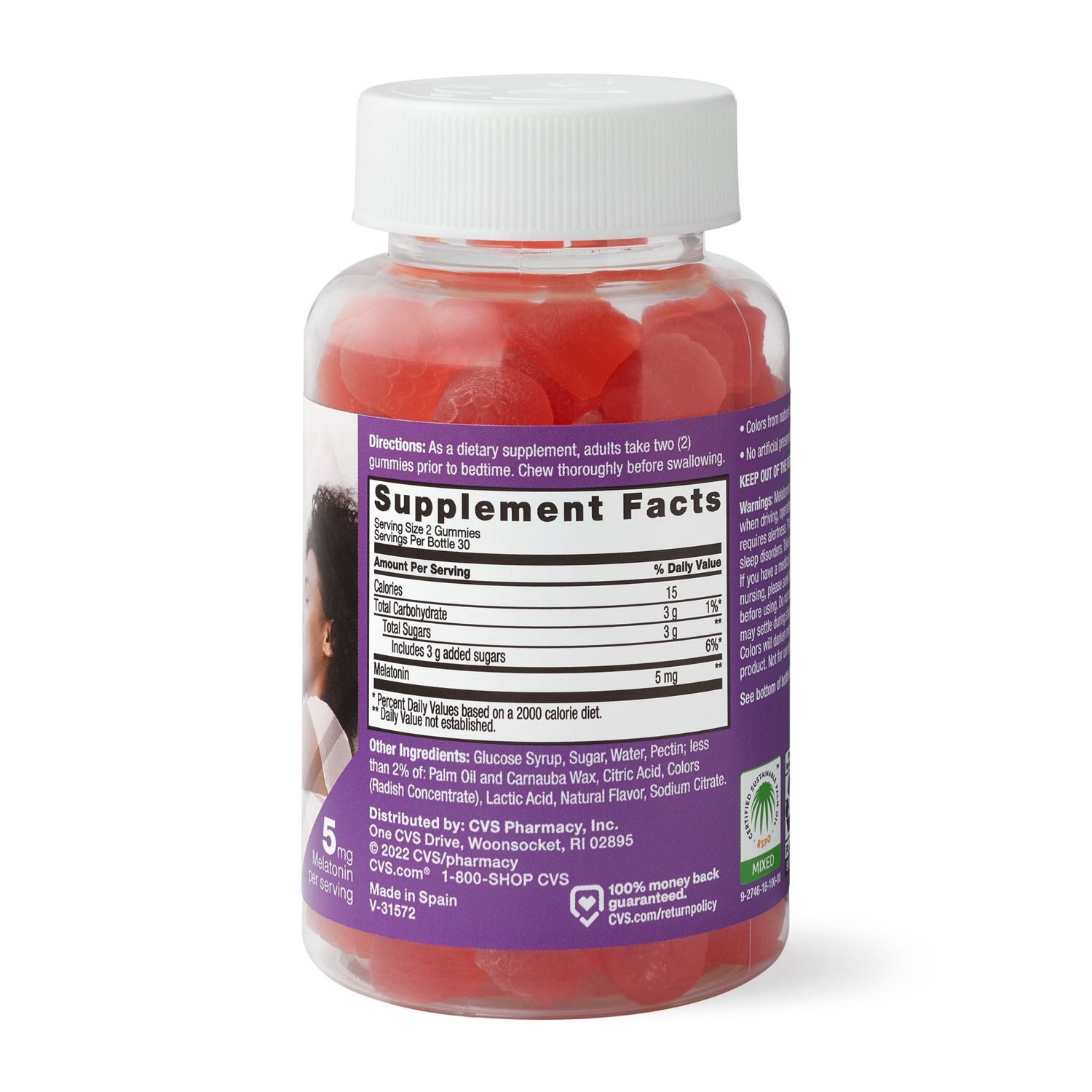 slide 2 of 4, CVS Health Melatonin Gummies, 60 Ct, 1 ct