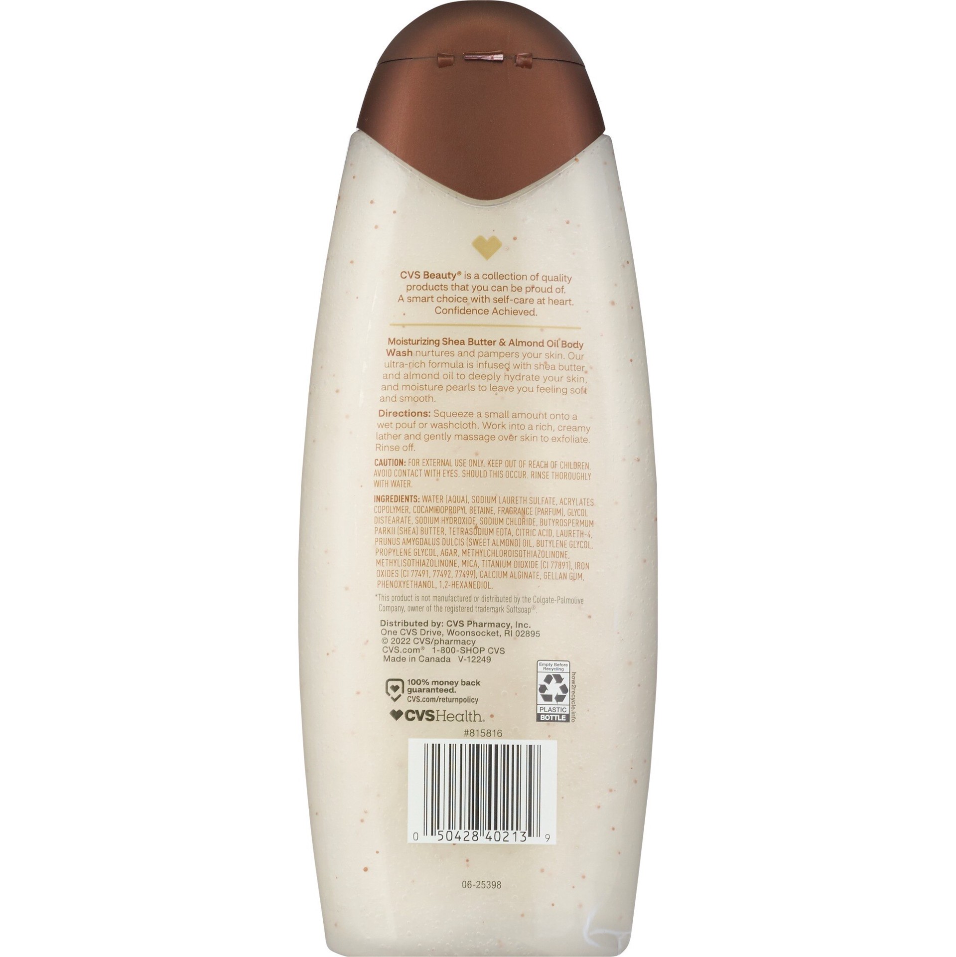 slide 2 of 2, CVS Beauty Moisturizing Shea Butter & Almond Oil Body Wash, 18 Oz, 1 ct