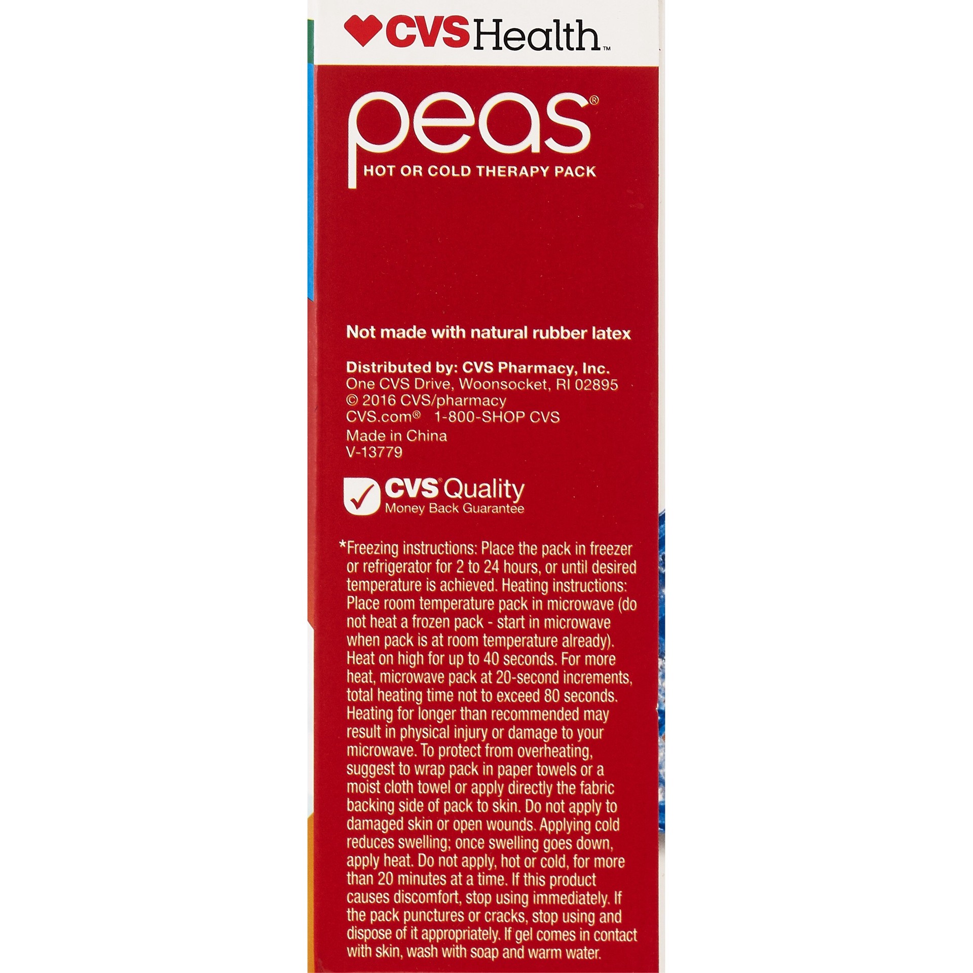 slide 3 of 5, CVS Health Peas Hot Or Cold Therapy Pack, Neck & Shoulder, 1 ct