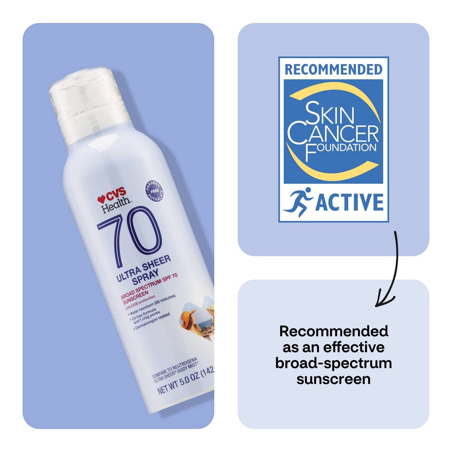 slide 6 of 9, CVS Health Sheer Mist Sunscreen, 1 ct