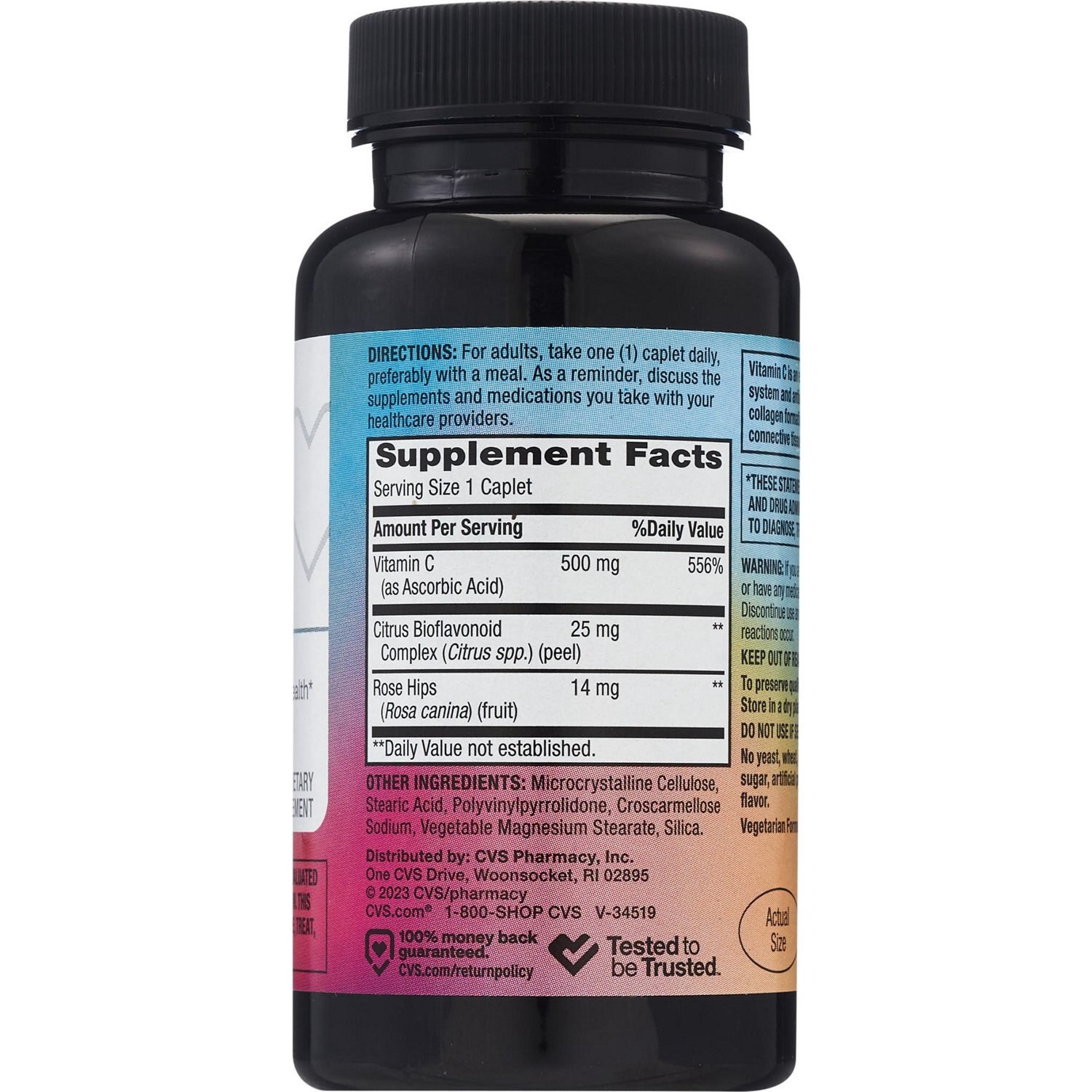 slide 2 of 5, CVS Health Vitamin C Caplets, 100 Ct, 1 ct