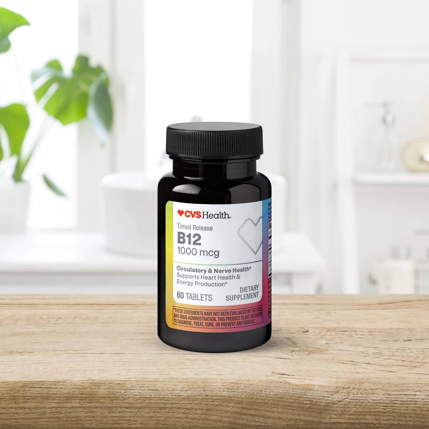 slide 3 of 12, CVS Health Vitamin B12 Tablets , 60 Ct, 1 ct