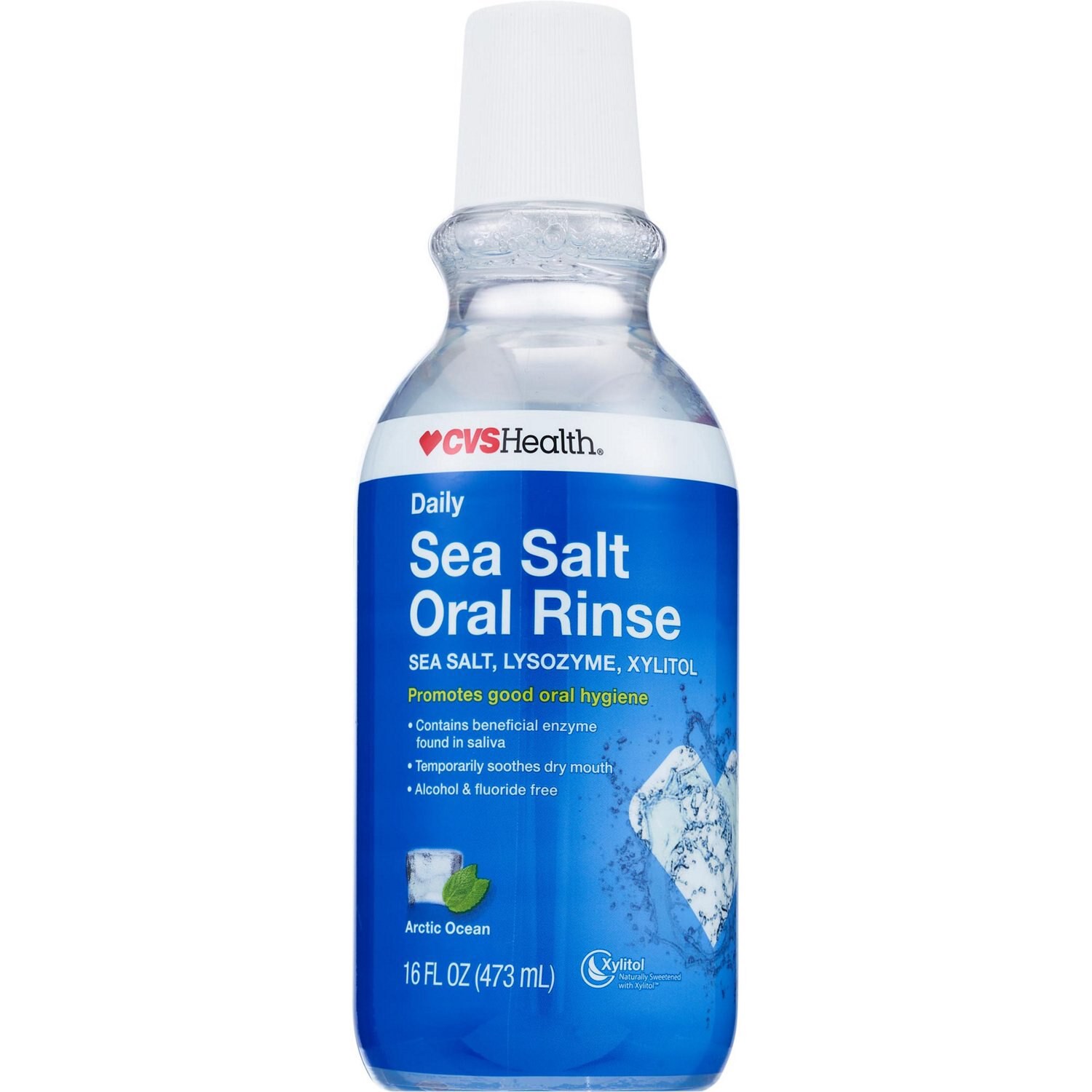slide 3 of 3, CVS Health Daily Sea Salt Oral Rinse, Arctic Ocean, 16 Oz, 1 ct
