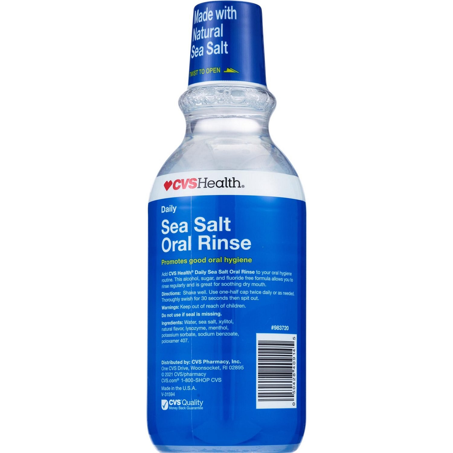 slide 2 of 3, CVS Health Daily Sea Salt Oral Rinse, Arctic Ocean, 16 Oz, 1 ct