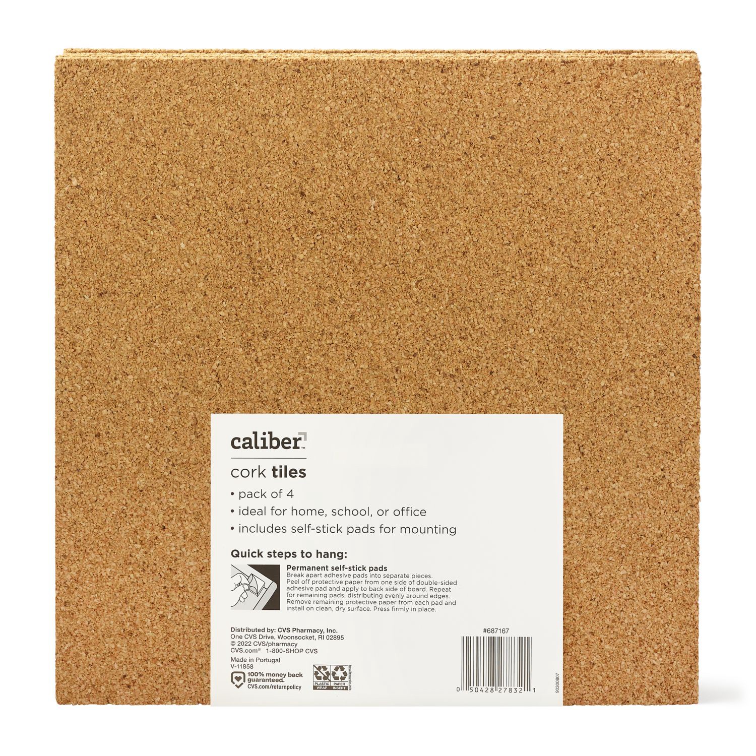 slide 3 of 3, Caliber Cork Tiles 12 X 12 In, 1 ct