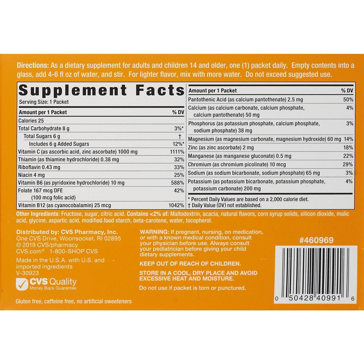 slide 4 of 4, CVS Health Immune Support Vitamin C Drink Packets, Tangerine, 36 Ct, 36 ct