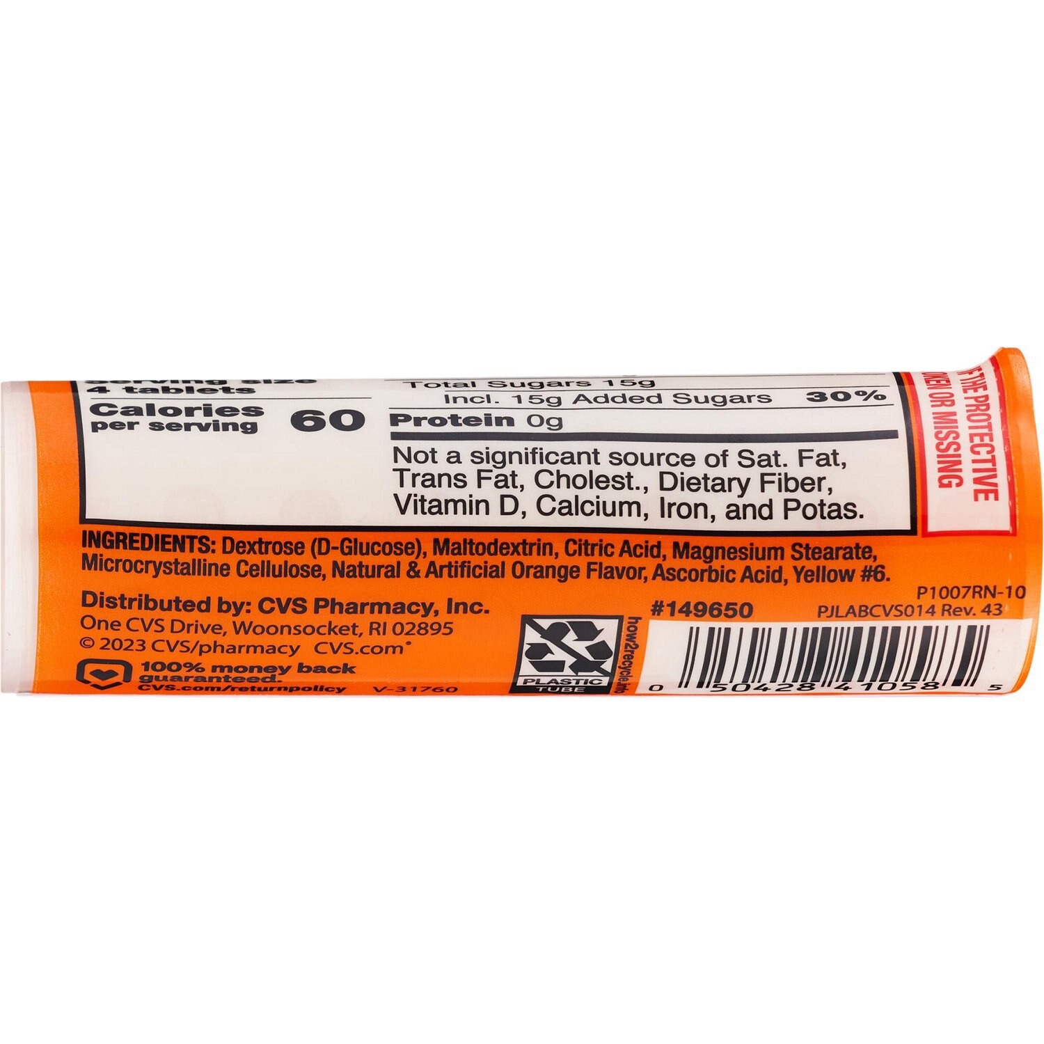 slide 2 of 2, Cvs Health Glucose Tablets Orange, 10 Ct, 1 ct