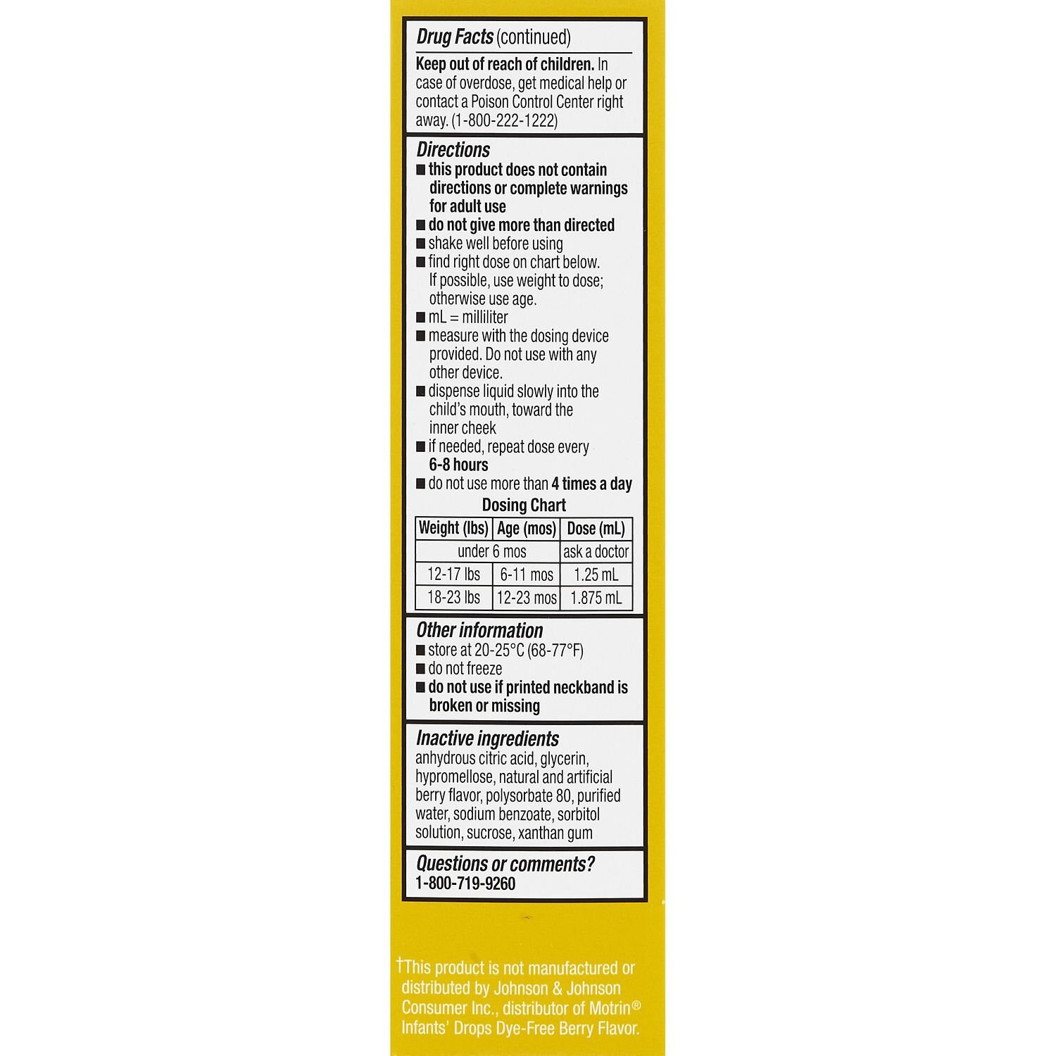 slide 5 of 6, CVS Health Infants' Ibuprofen Oral Suspension, Berry, 1 Oz, 1 oz