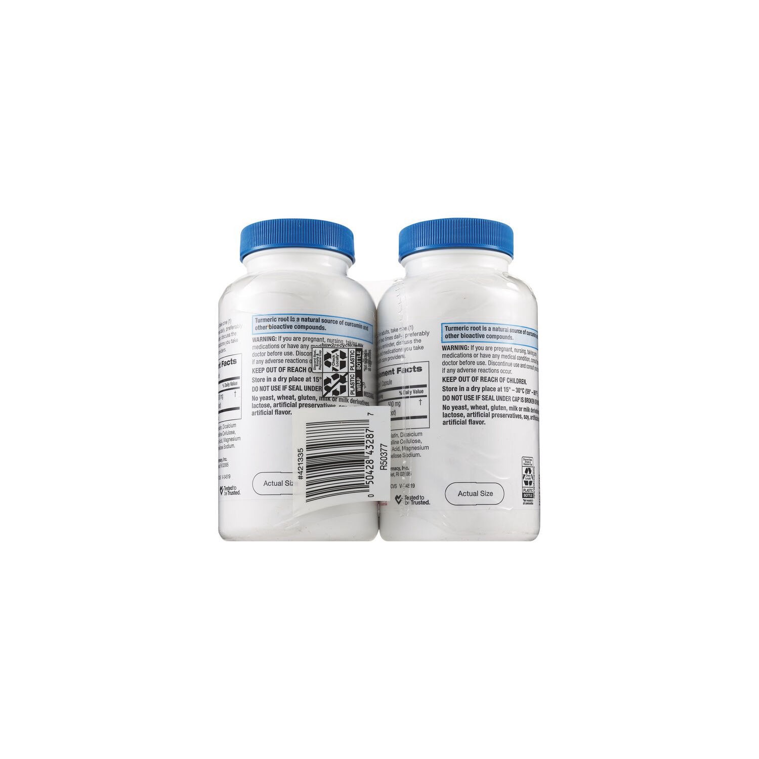 slide 2 of 7, CVS Health Turmeric Capsules Twinpack, 150 Ct, 1 ct