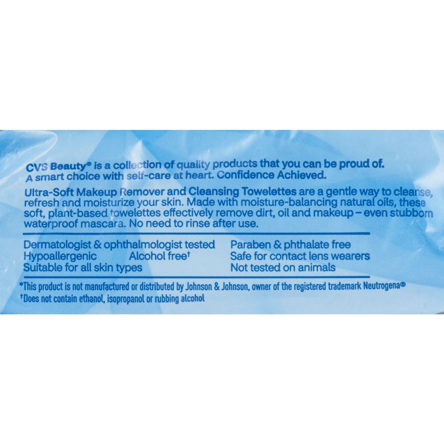 slide 3 of 5, CVS Beauty Makeup Remover Towelettes, 25/Pack, 1 ct