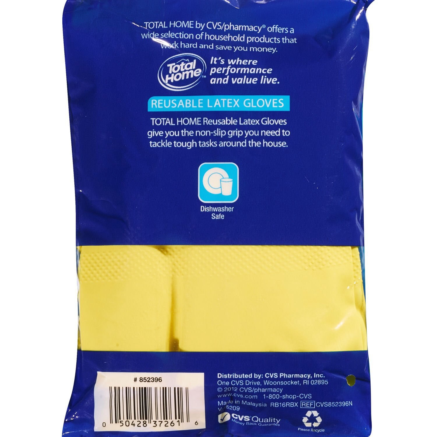 slide 2 of 2, Just The Basics Latex Gloves Large, 2 Ct, 2 ct