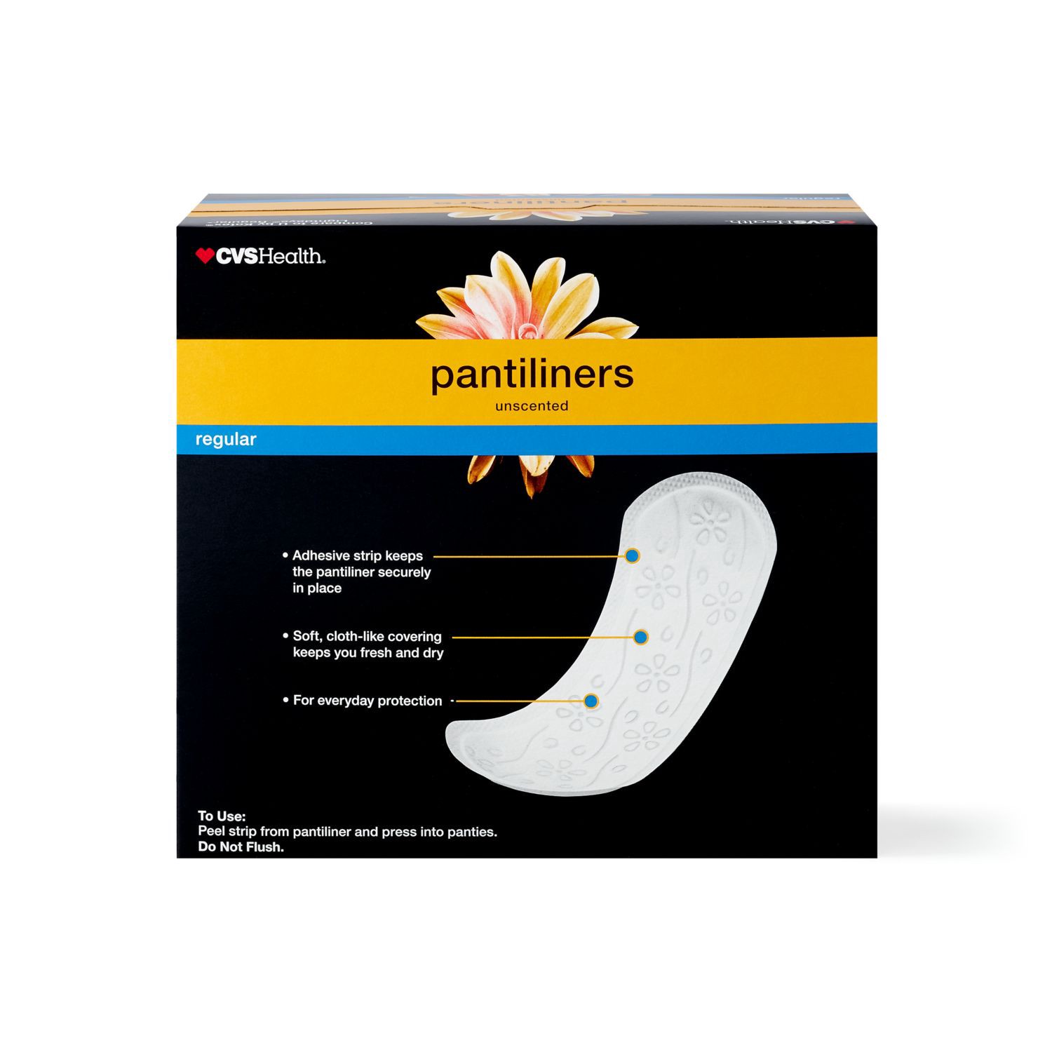 slide 4 of 5, CVS Health Panty Liners, Unscented, 135 Ct, 135 ct