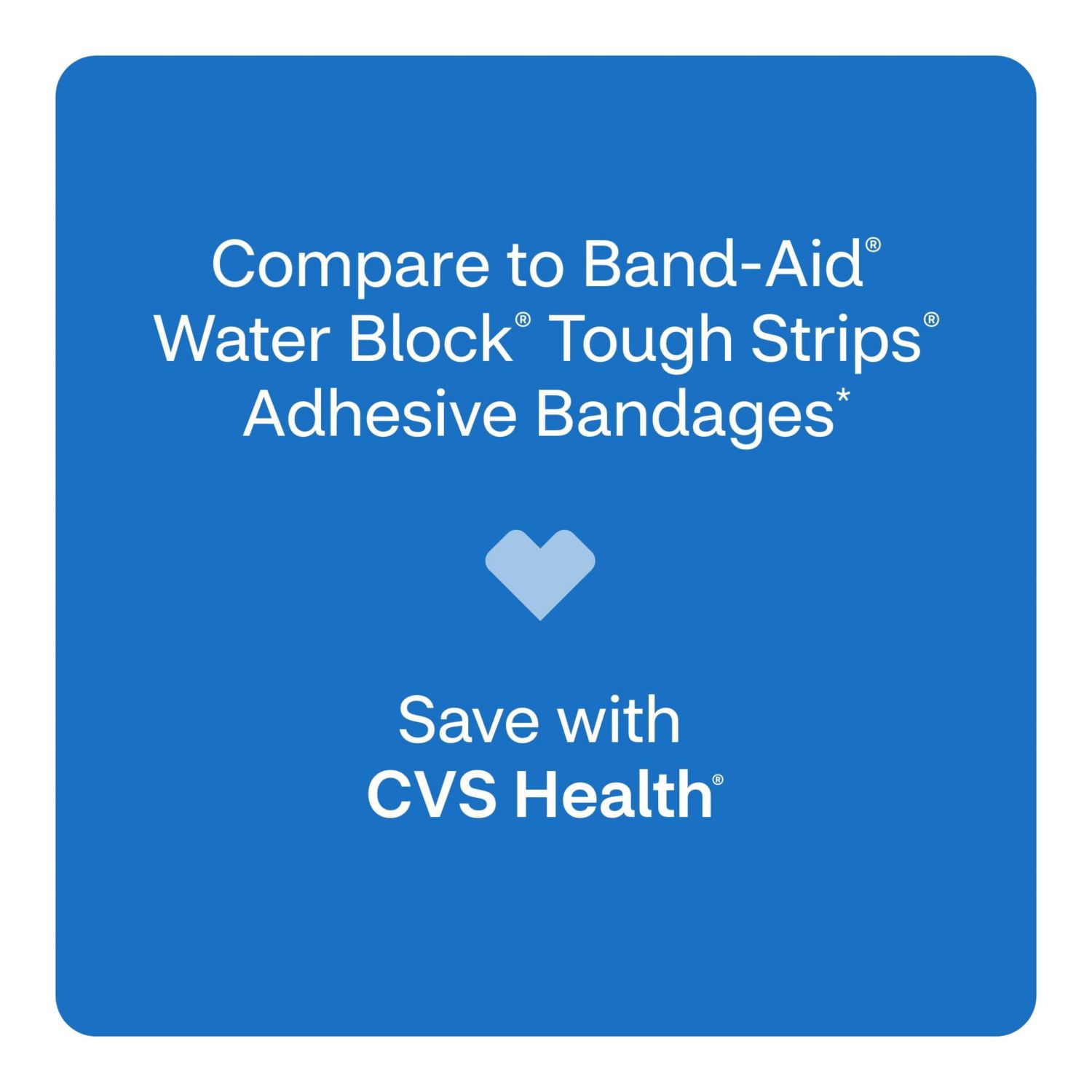 slide 2 of 13, CVS Health Heavy Duty Waterproof Anti-Bacterial Bandages, Extra Large, 10 Ct, 1 ct