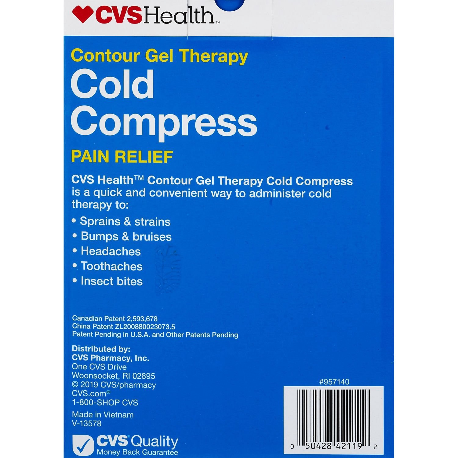 slide 2 of 4, CVS Health Gentle Fabric Cold Compress, Extra Large, 1 ct