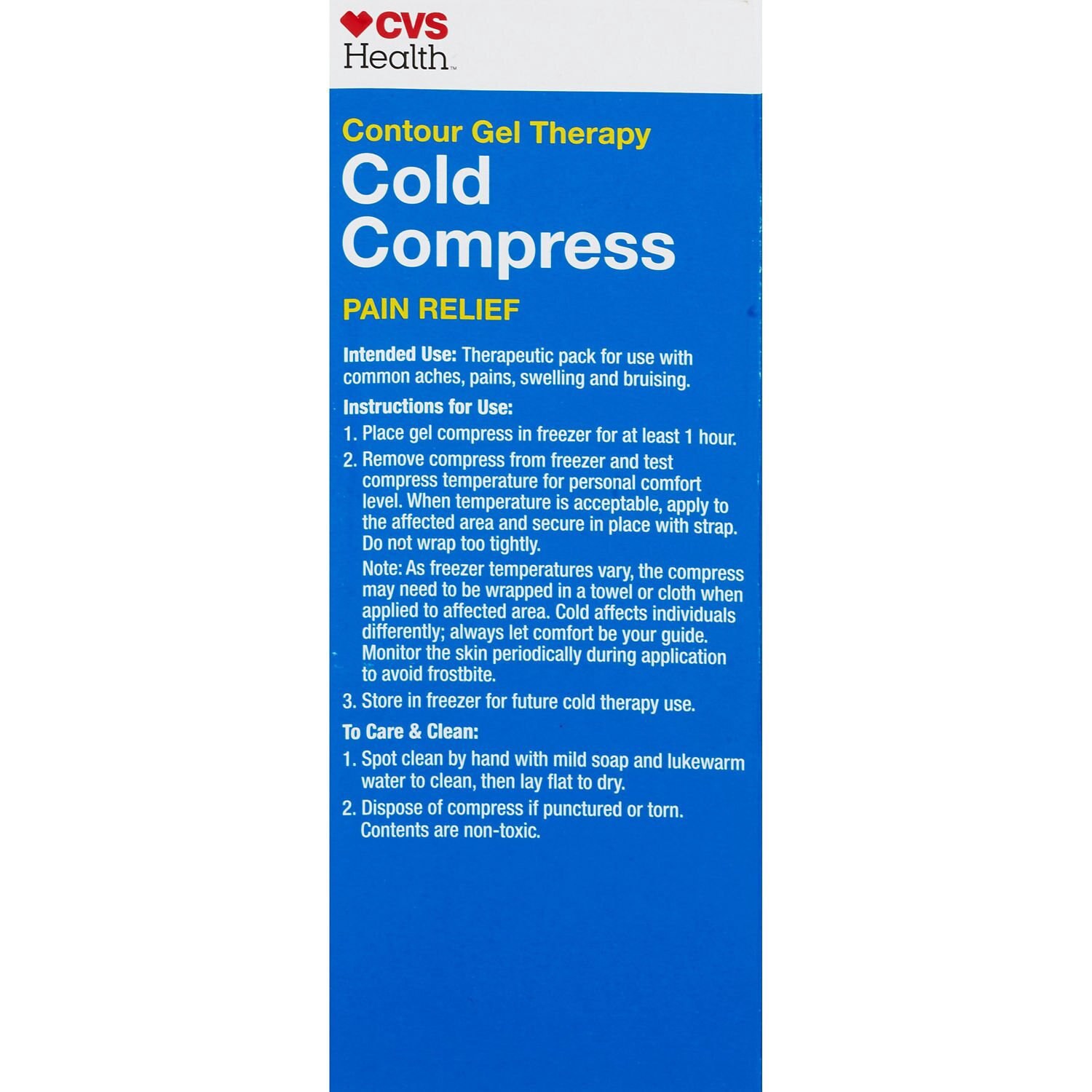 slide 3 of 4, CVS Health Gentle Fabric Cold Compress, Extra Large, 1 ct
