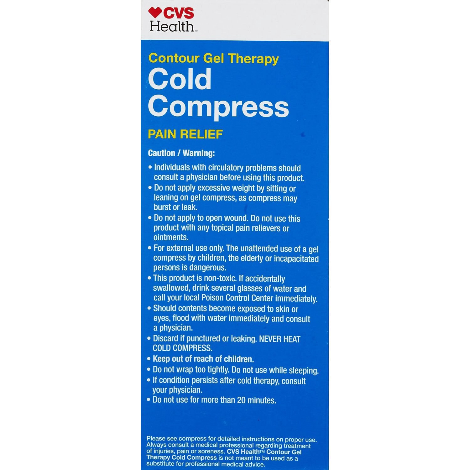 slide 4 of 4, CVS Health Gentle Fabric Cold Compress, Extra Large, 1 ct