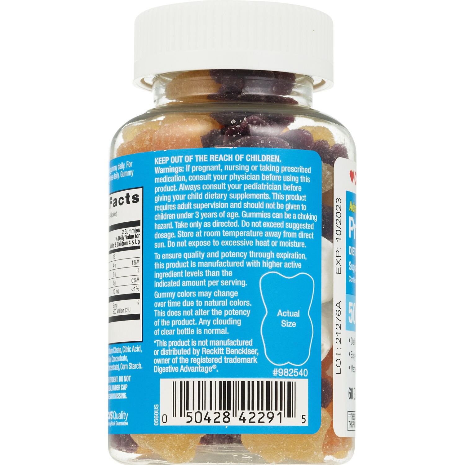 slide 2 of 7, CVS Health Advanced Probiotic Gummies, 60 Ct, 1 ct