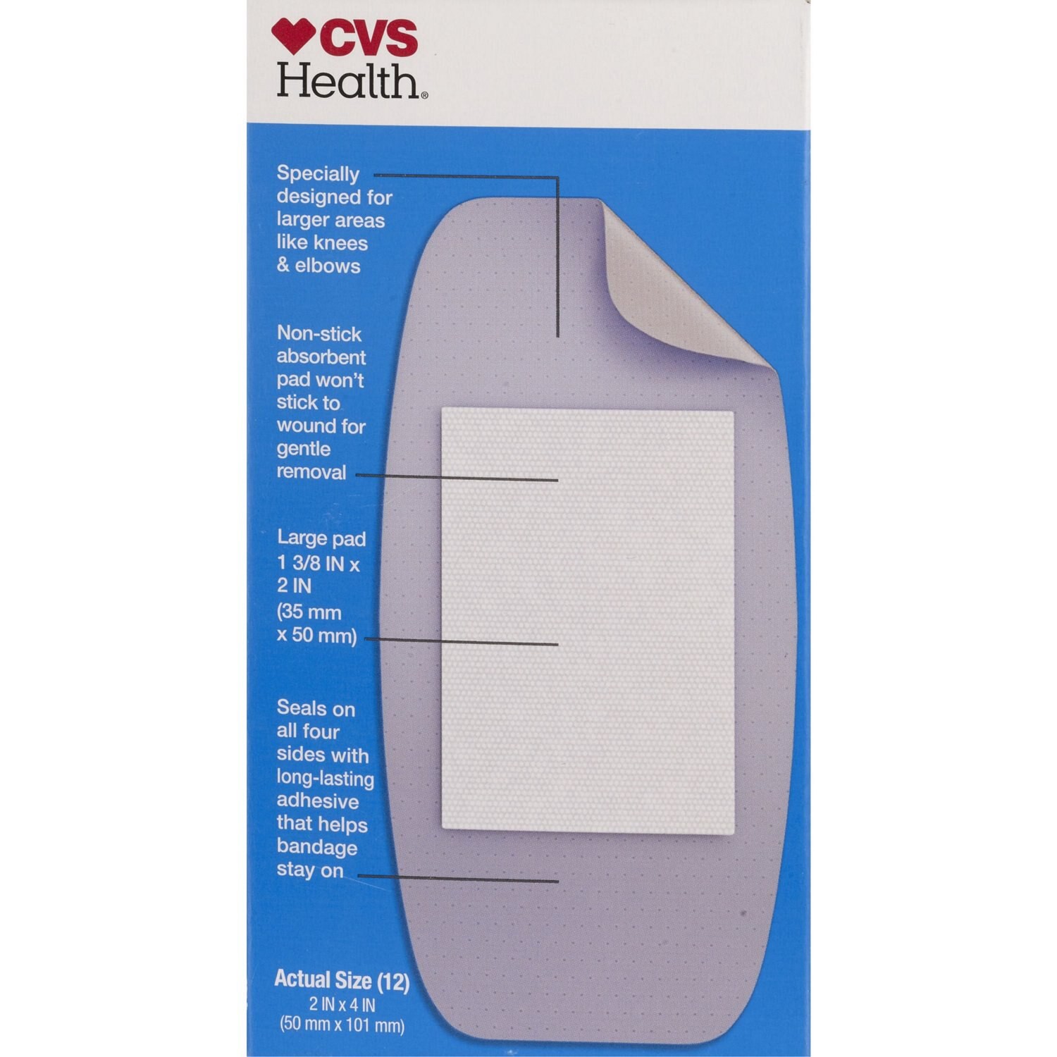 slide 4 of 9, CVS Health Sheer Bandages, Extra Large, 12 Ct, 1 ct