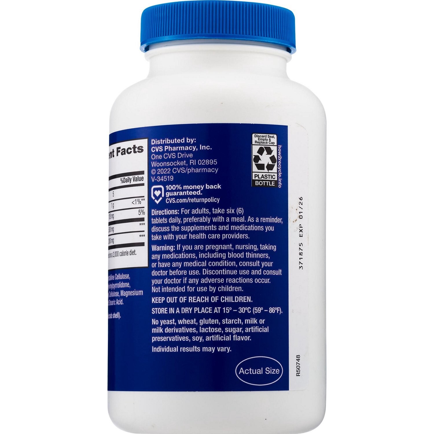 slide 2 of 2, CVS Health Glucosamine Chondroitin Tablets, 150 Ct, 1 ct