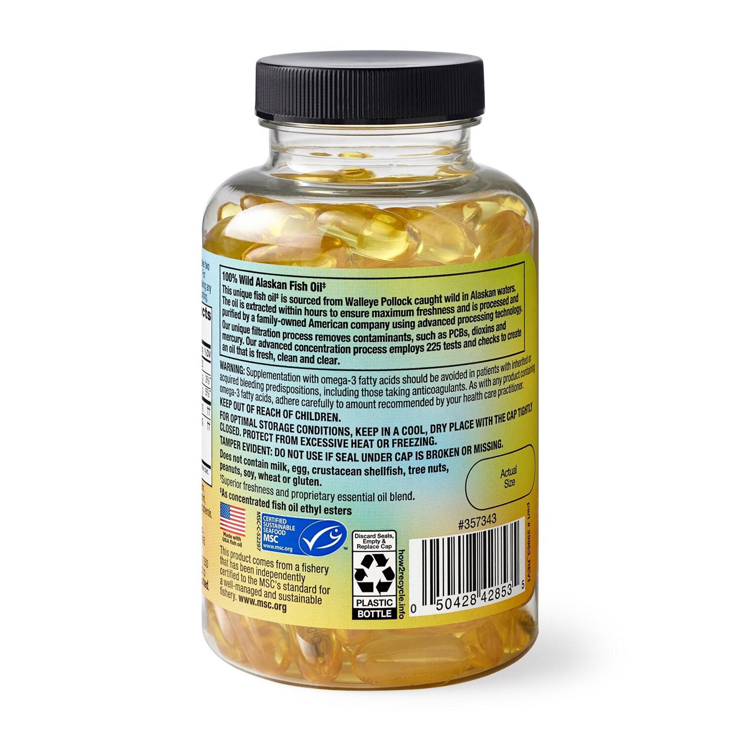 slide 8 of 9, Cvs Health 100% Wild Alaskan Fish Oil Softgels, 120 Ct, 1 ct