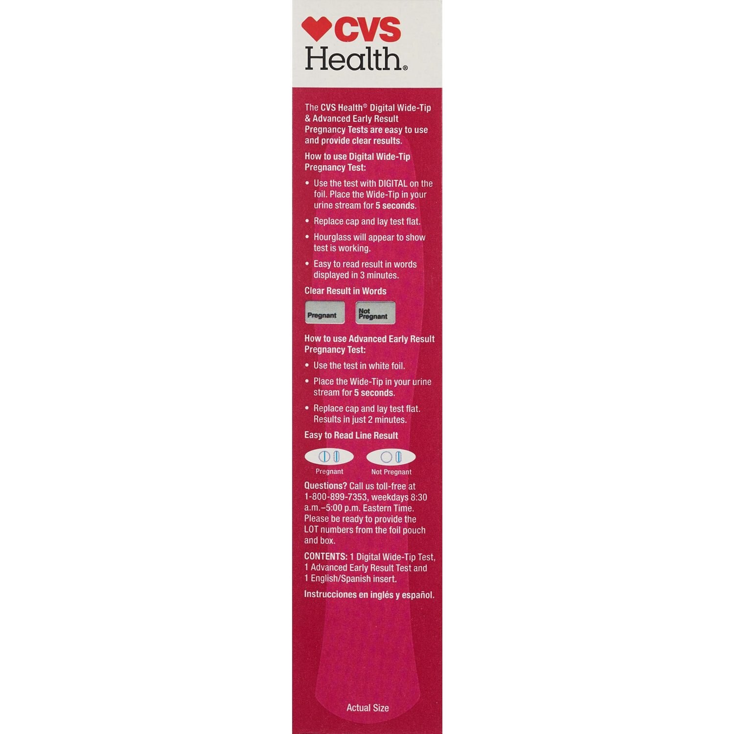slide 2 of 4, CVS Health Digital + Early Result Pregnancy Test Kit, 2 Ct, 2 ct
