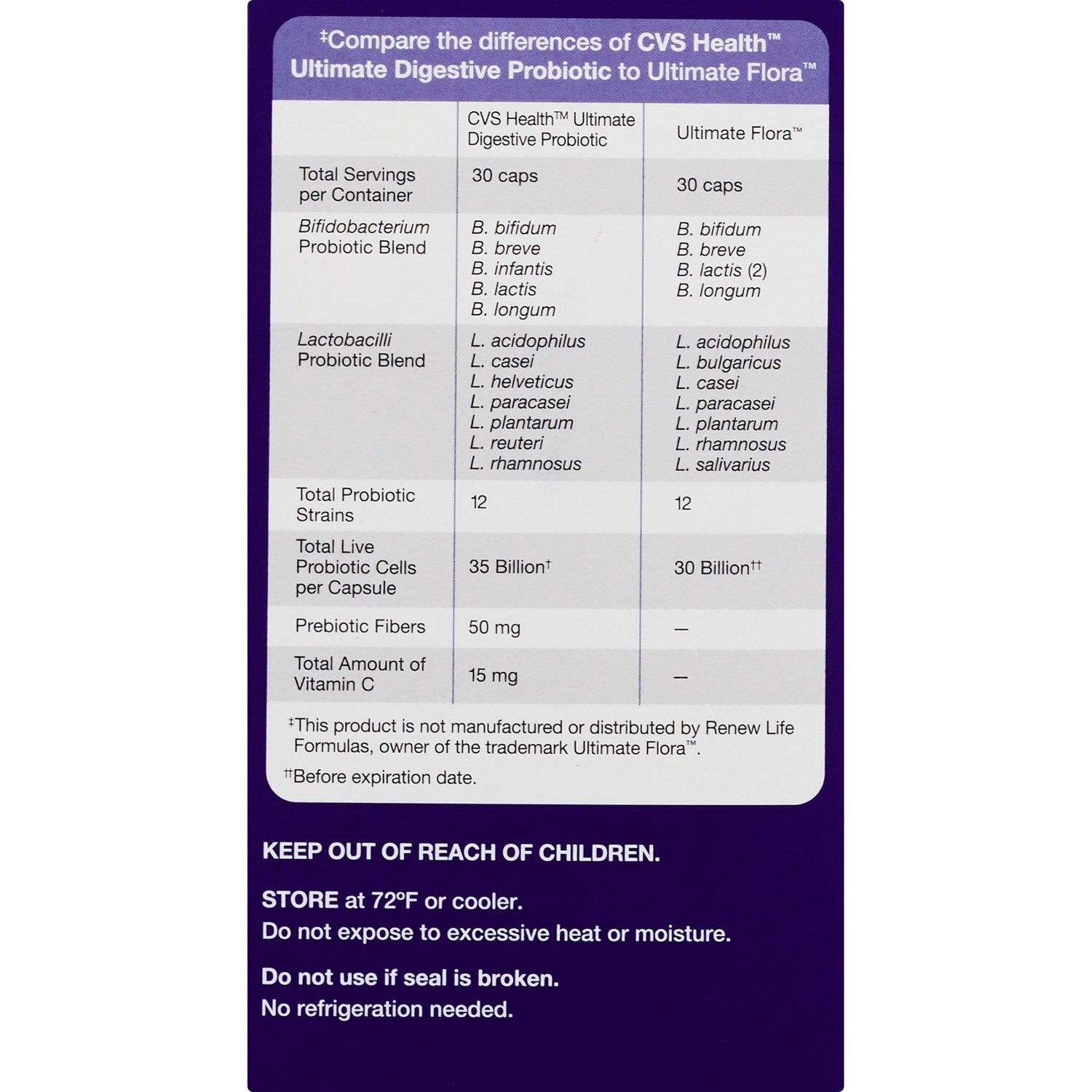 slide 3 of 7, CVS Health Ultimate Digestive Probiotic Tablets, 30 Ct, 1 ct